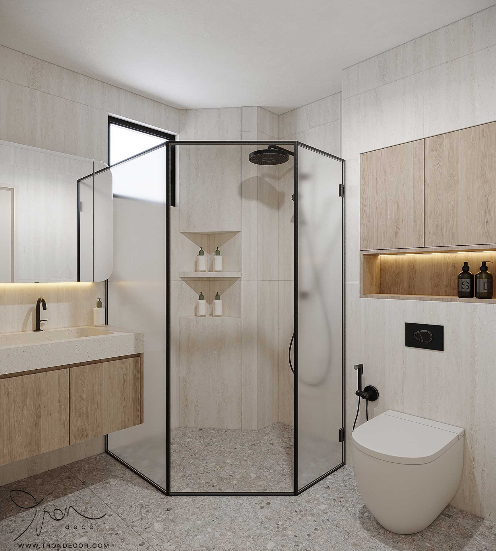 THIẾT KẾ NỘI THẤT NHÀ PHỐ 220M2 - KHU NHÀ Ở LIỀN KỀ QUẬN 7