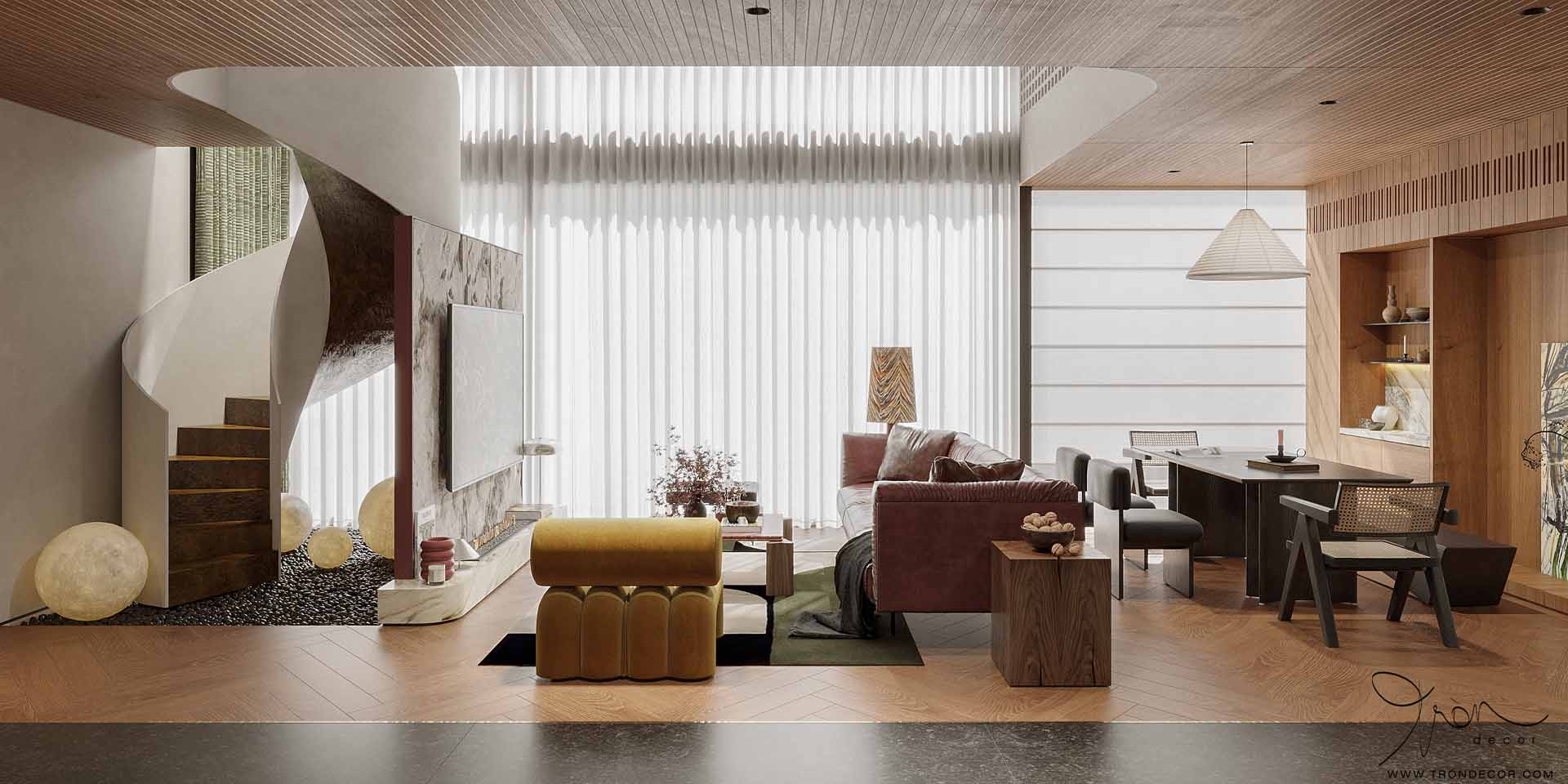 THIẾT KẾ NỘI THẤT CĂN HỘ DUPLEX OPERA RESIDENCE