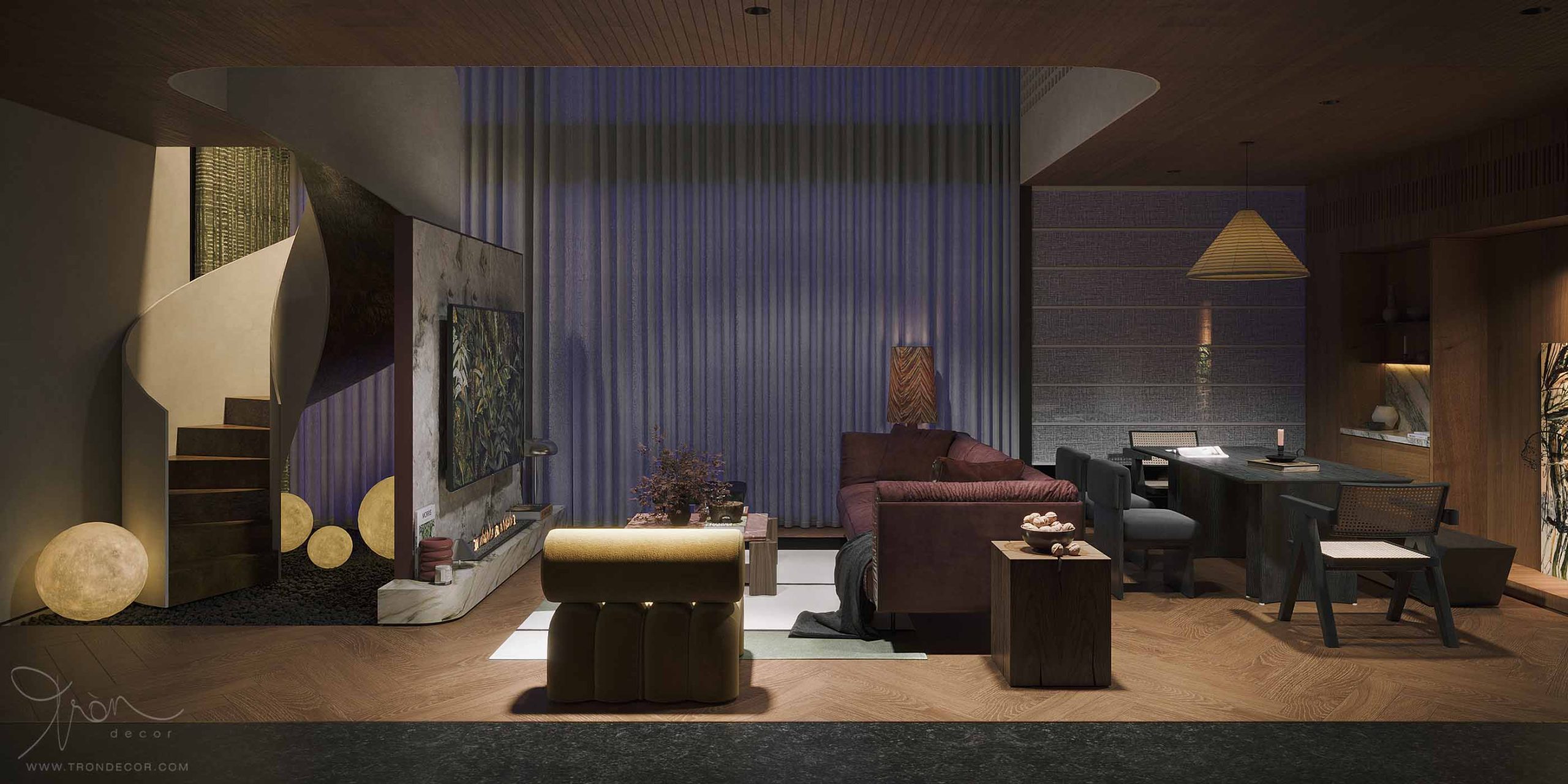 THIẾT KẾ NỘI THẤT CĂN HỘ DUPLEX OPERA RESIDENCE