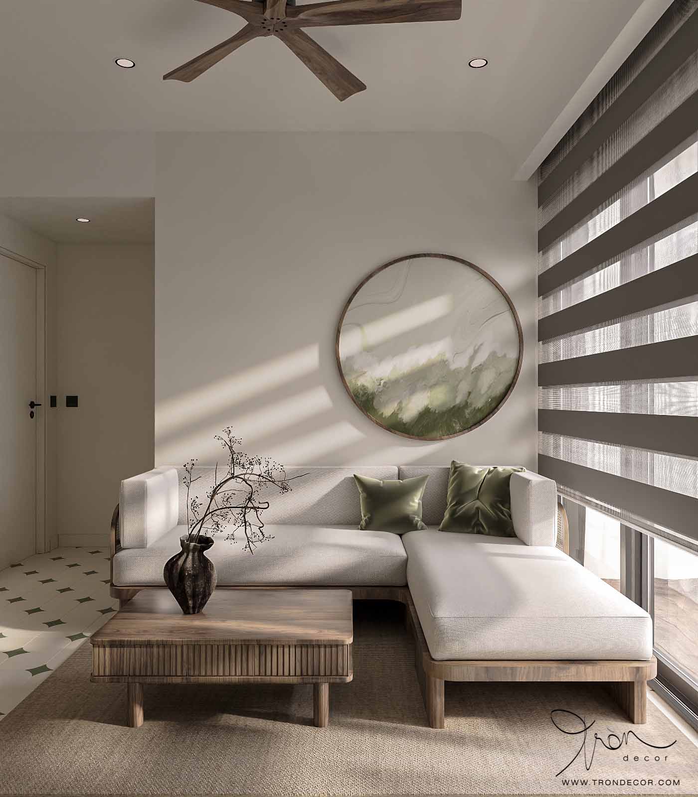 THIẾT KẾ NỘI THẤT CĂN HỘ 84M2 - DELASOL