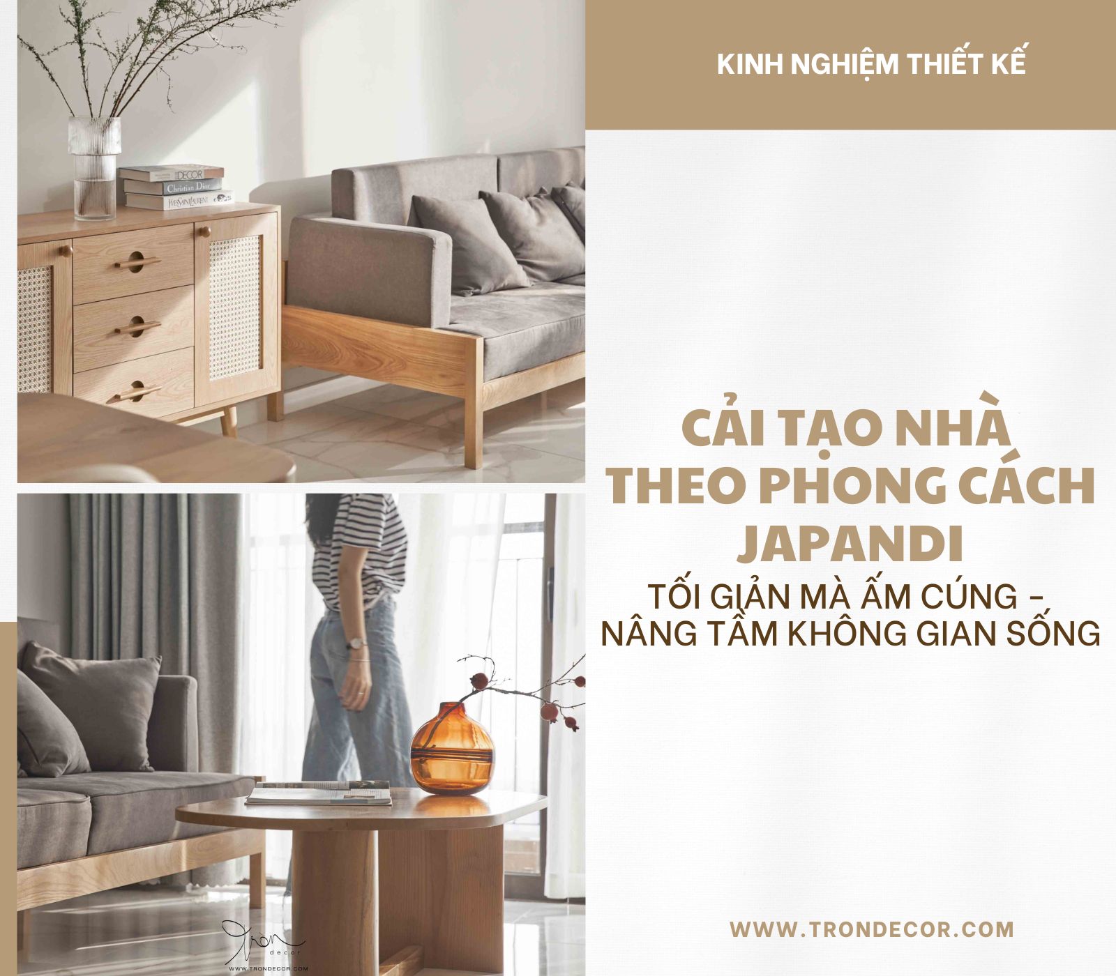CẢI TẠO NHÀ THEO PHONG CÁCH JAPANDI