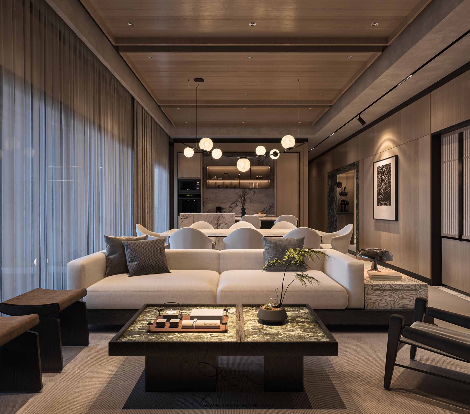 THIẾT KẾ CĂN HỘ 195M2 DEFINE