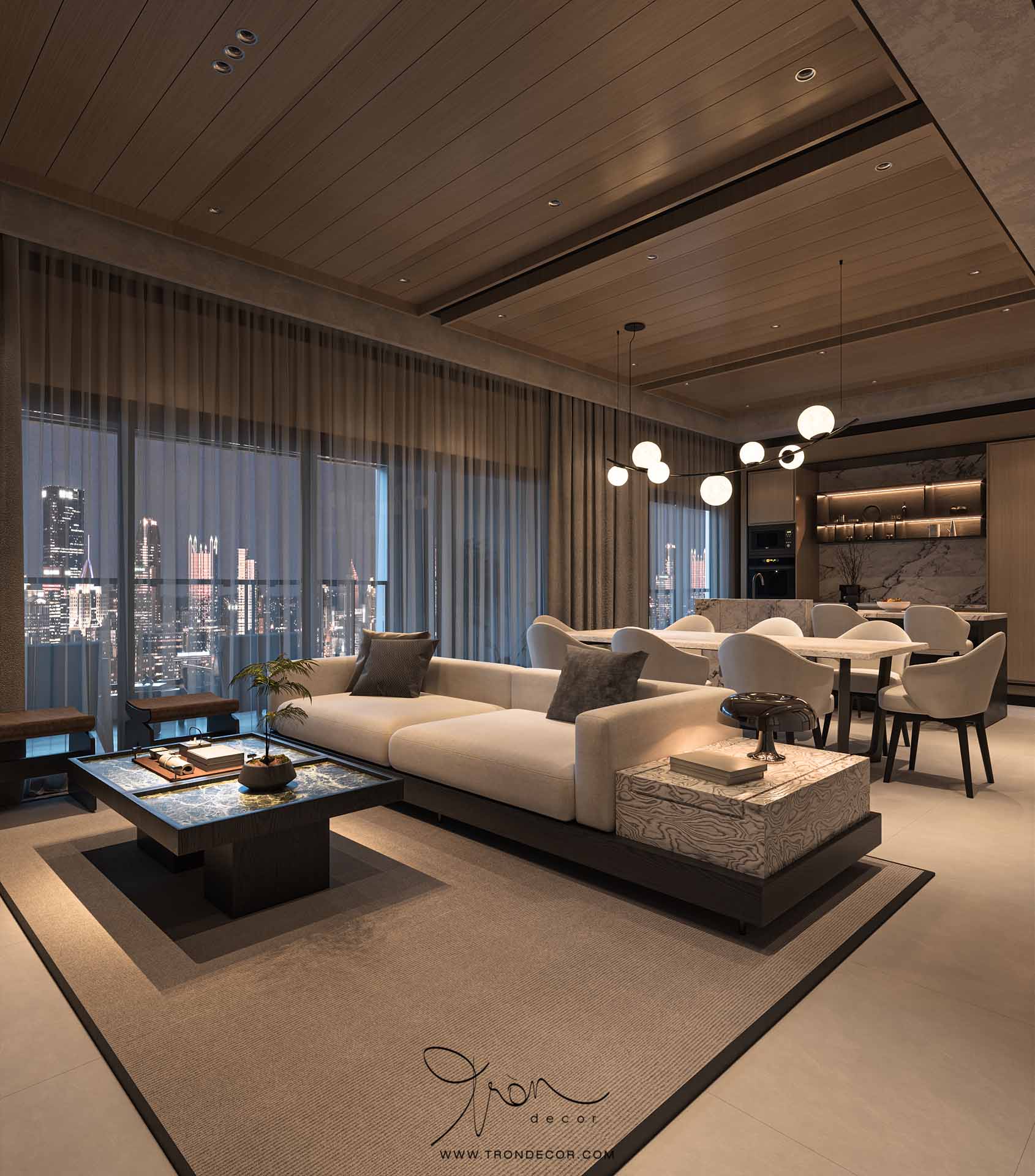 THIẾT KẾ CĂN HỘ 195M2 DEFINE