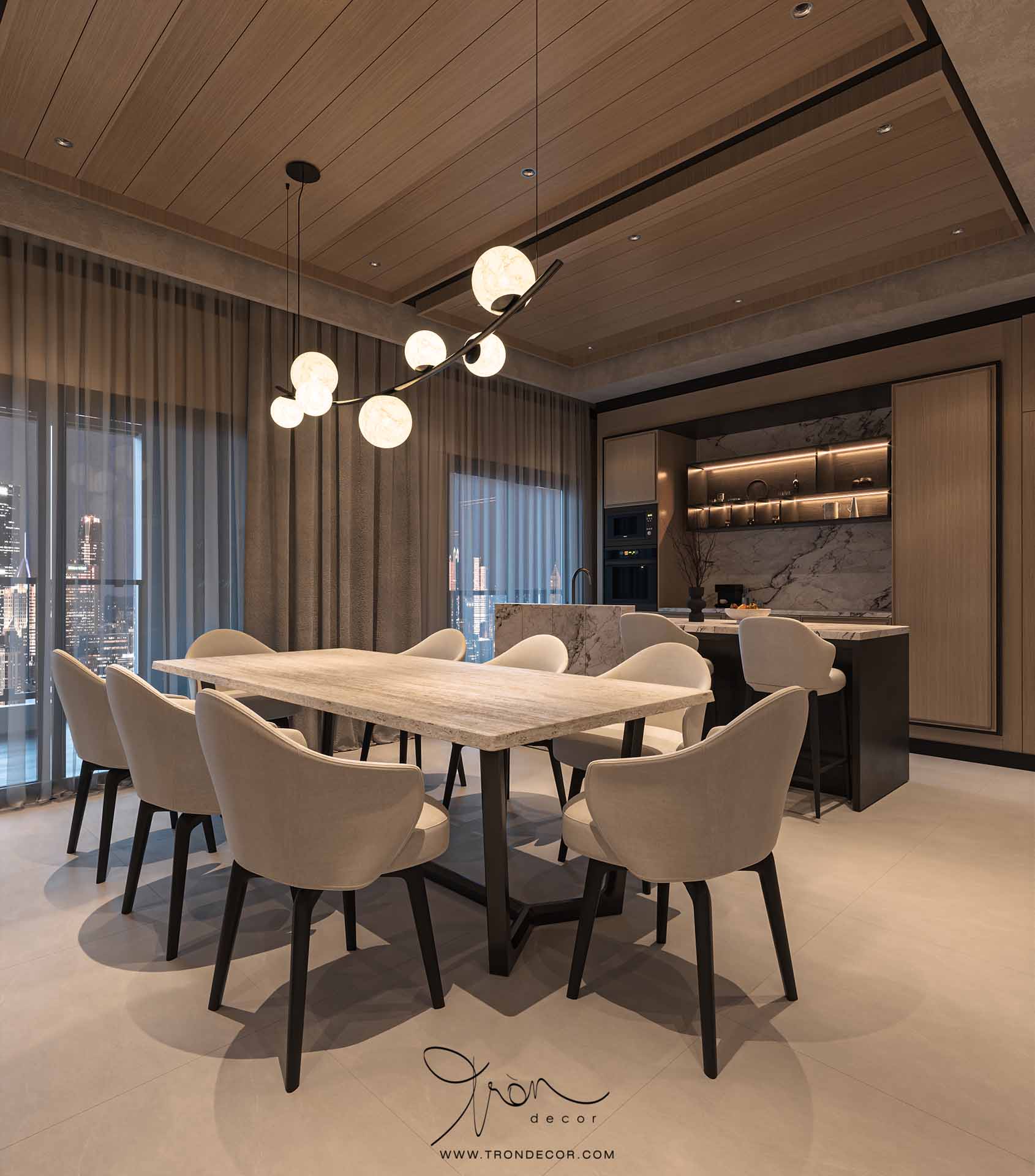 THIẾT KẾ CĂN HỘ 195M2 DEFINE