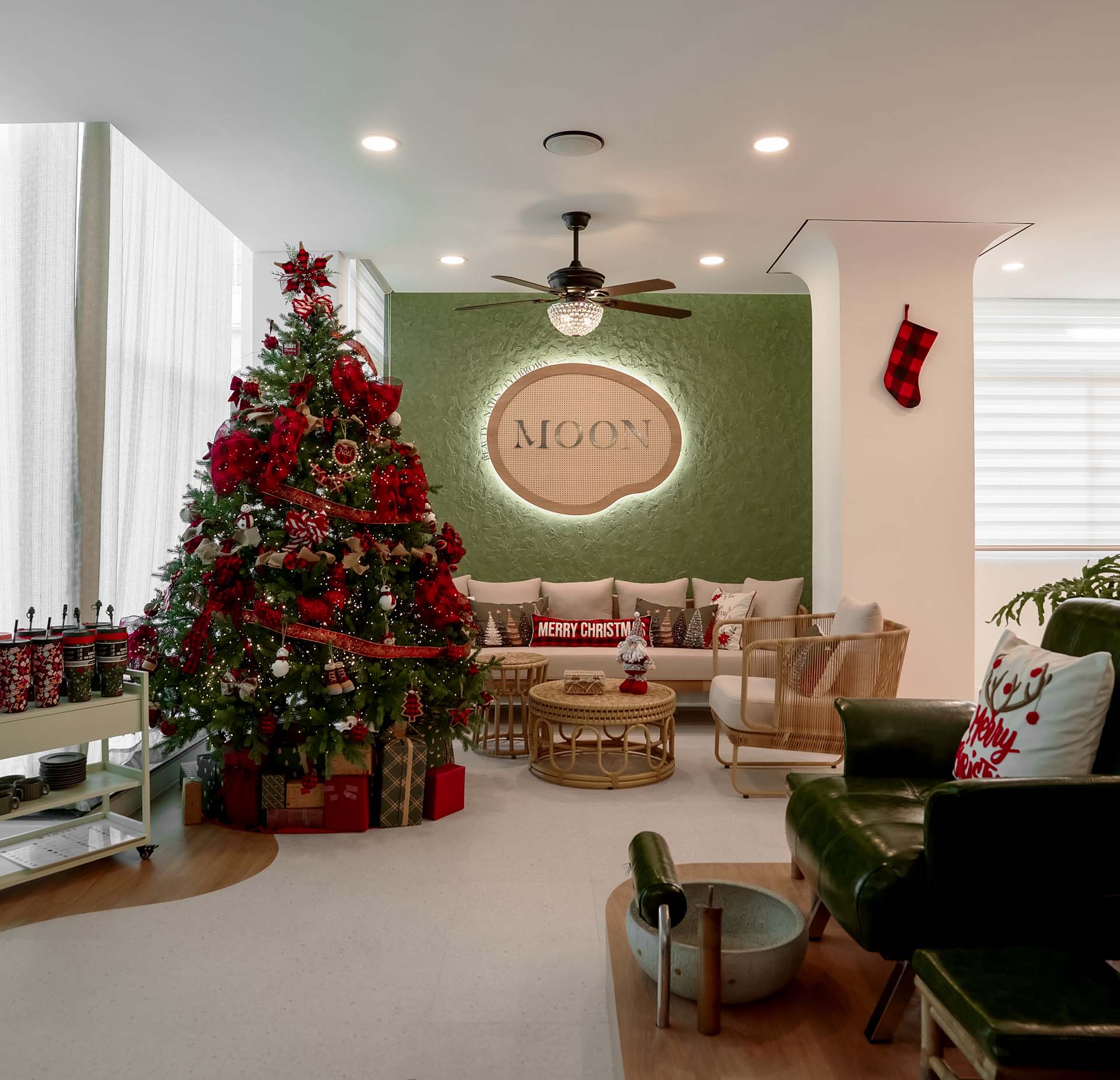 THI CÔNG NỘI THẤT SPA 180M2