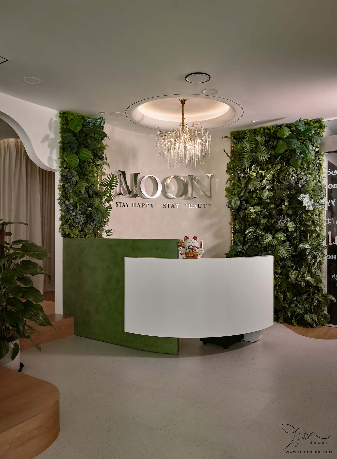 THI CÔNG NỘI THẤT SPA 180M2