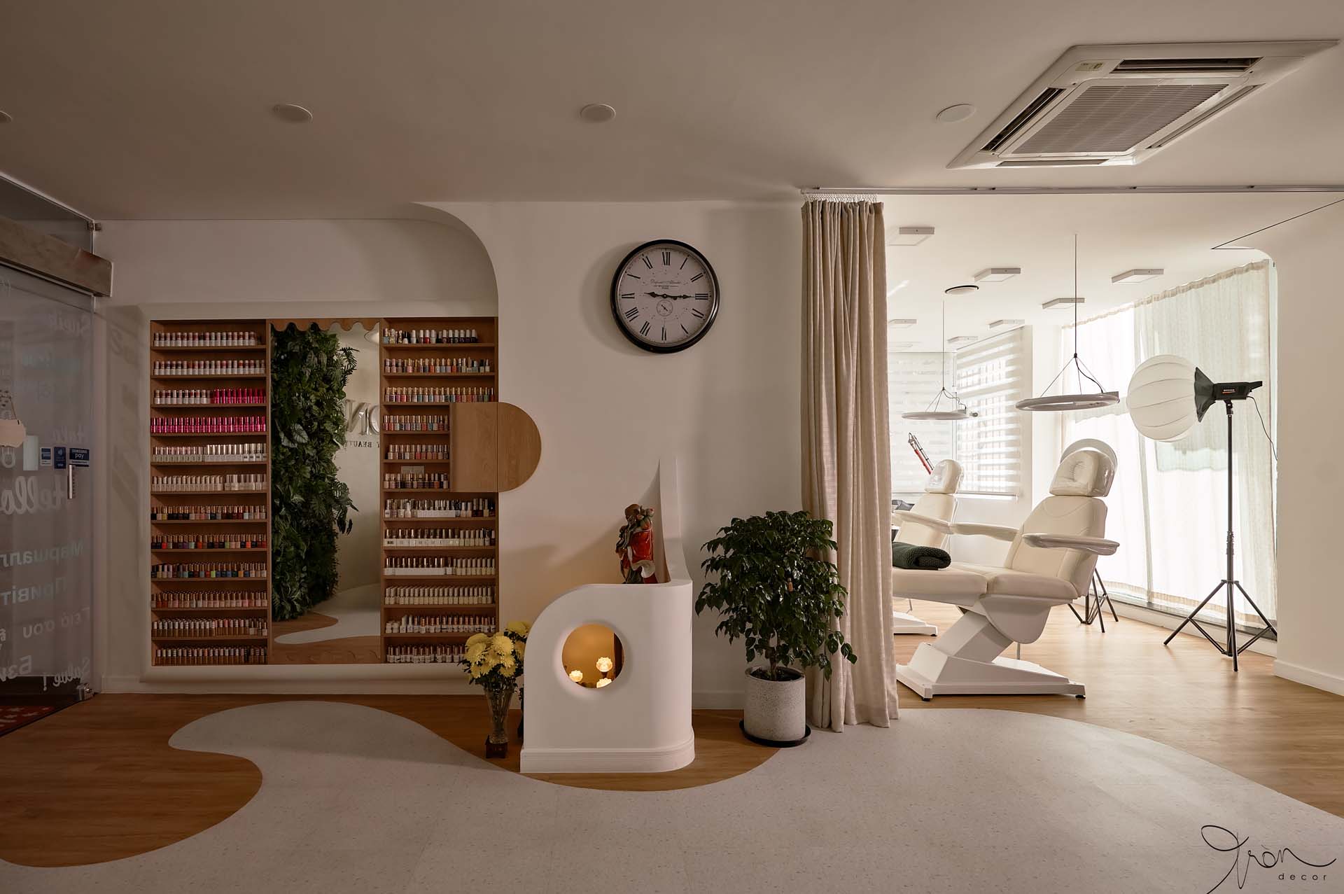 THI CÔNG NỘI THẤT SPA 180M2