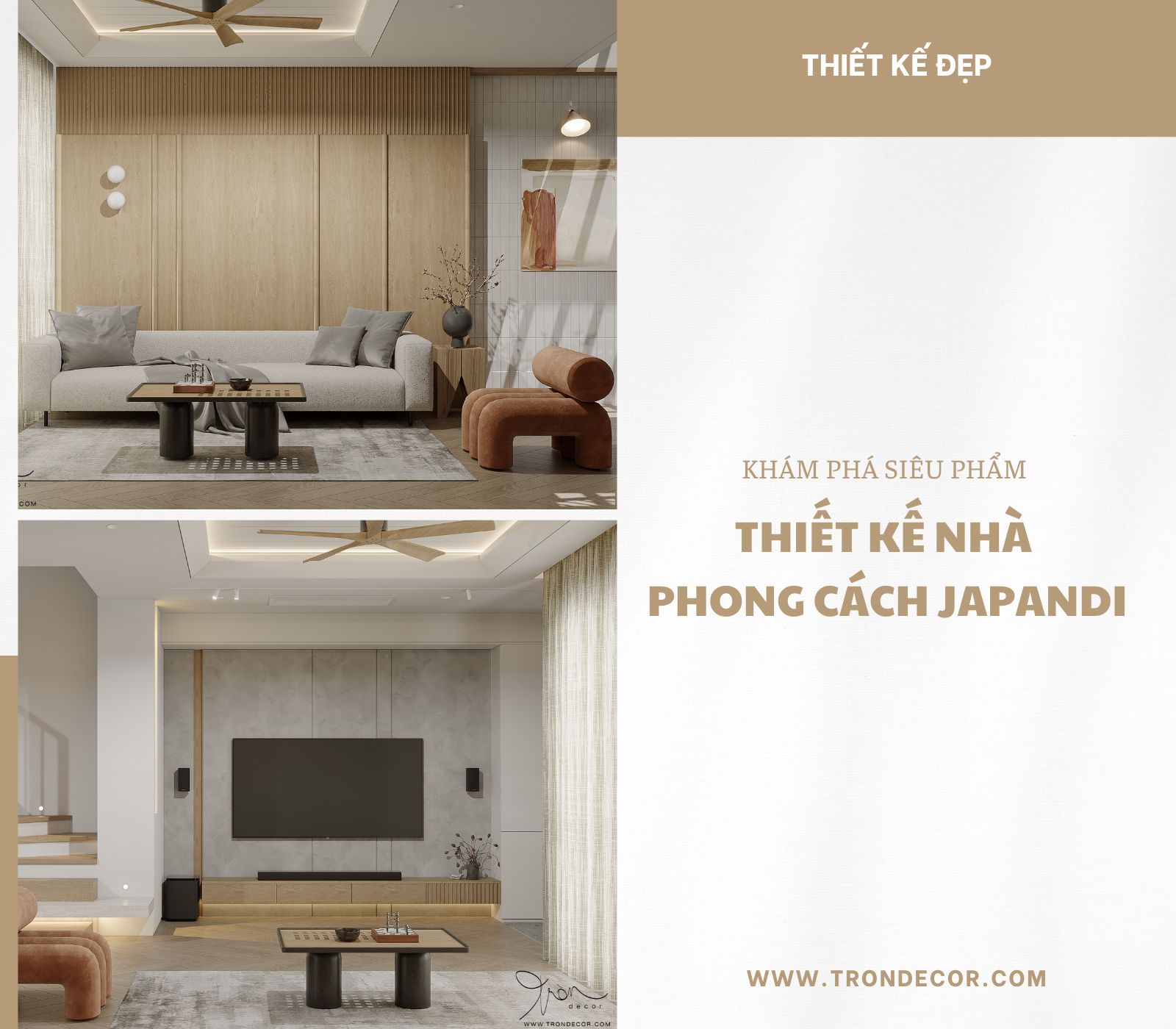thiết kế nhà phong cách japandi