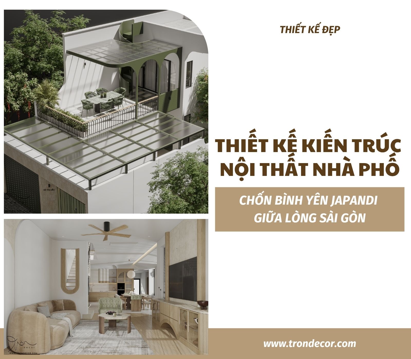 THIẾT KẾ KIẾN TRÚC NỘI THẤT NHÀ PHỐ