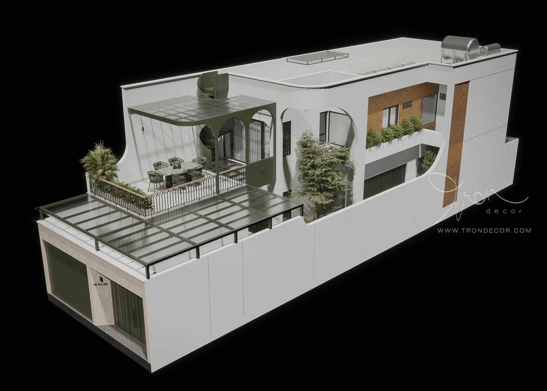 THIẾT KẾ NHÀ PHỐ 380M2 - VÕ THỊ LIỄU