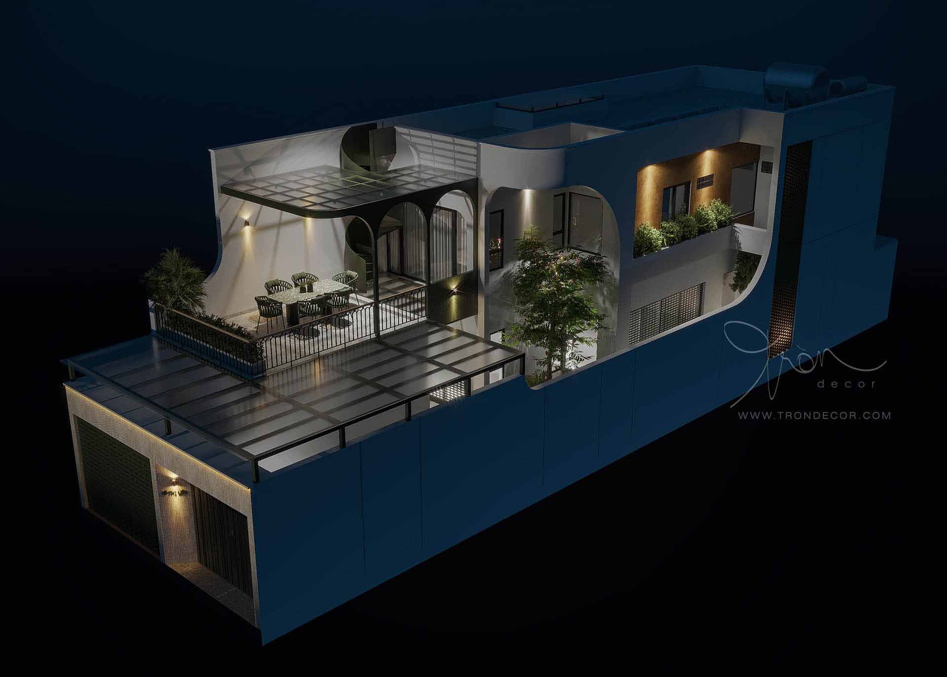 THIẾT KẾ NHÀ PHỐ 380M2 - VÕ THỊ LIỄU