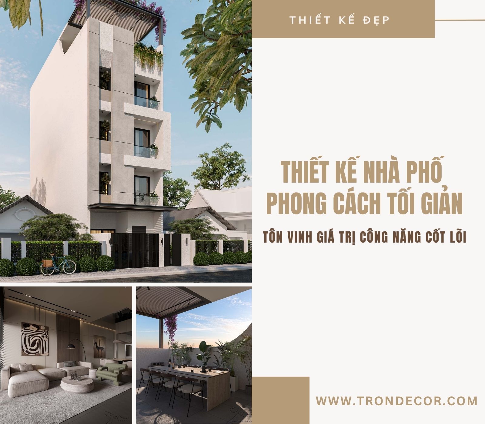 Trang chủ 85 thiết kế nhà phố phong cách tối giản