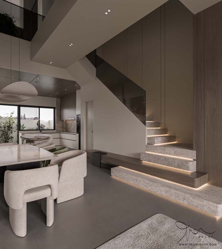 thiết kế nhà phố phong cách tối giản