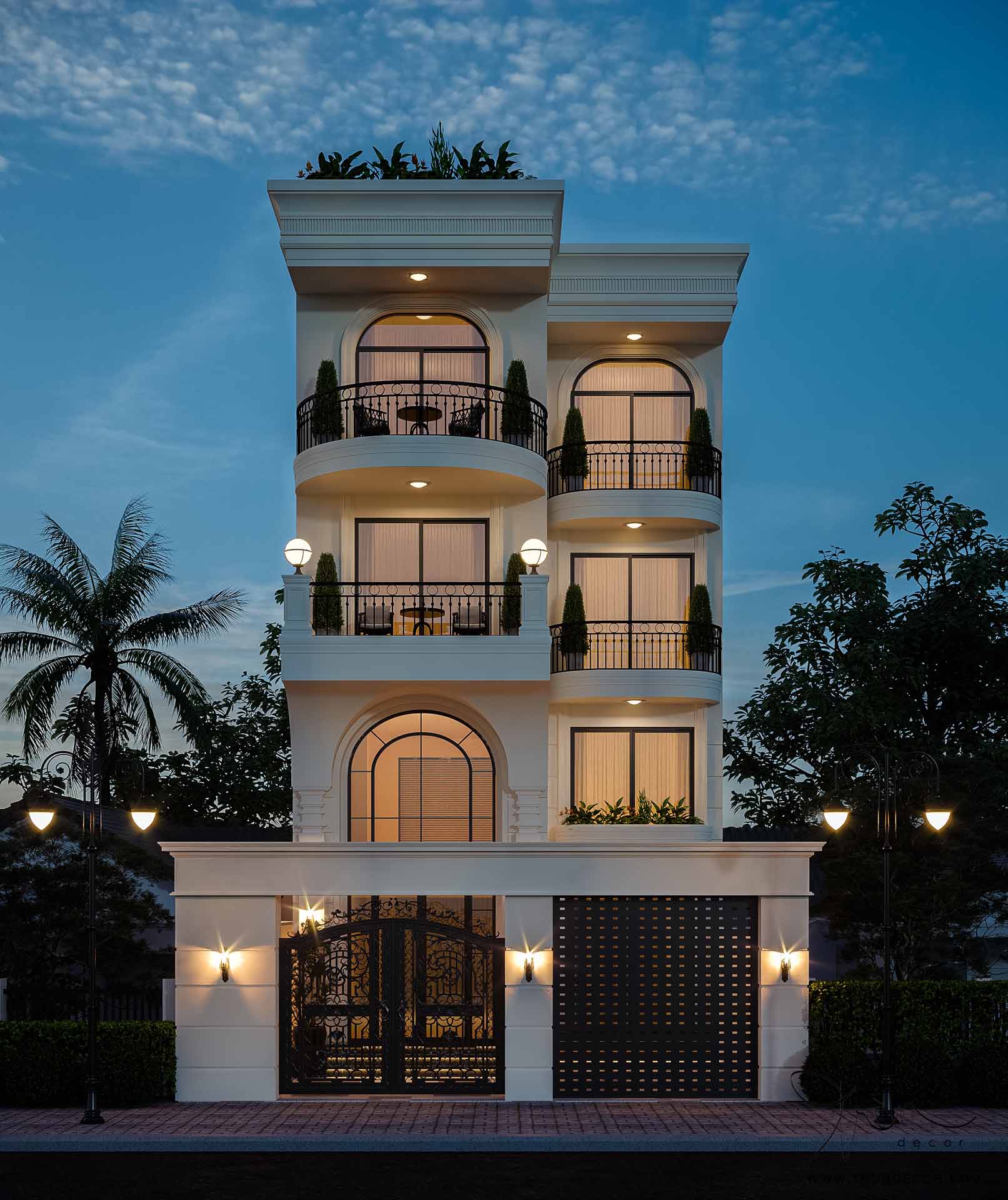 THIẾT KẾ NHÀ PHỐ 500M2