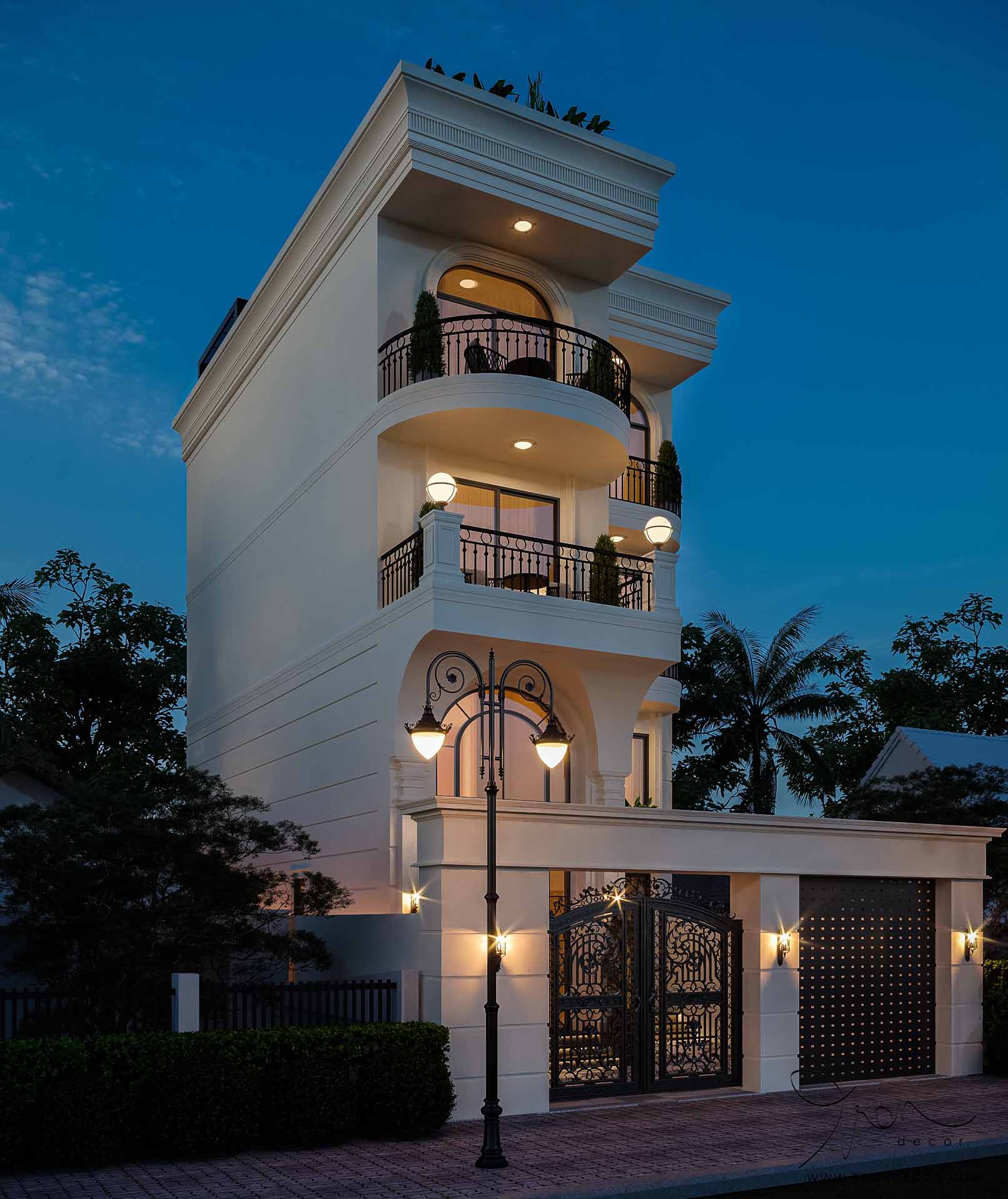 THIẾT KẾ NHÀ PHỐ 500M2