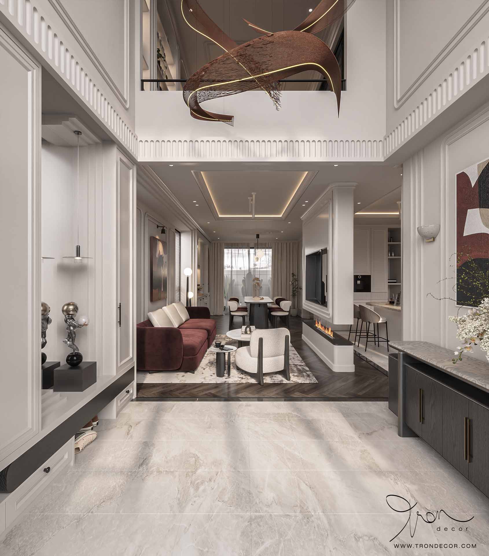 THIẾT KẾ NHÀ PHỐ 500M2