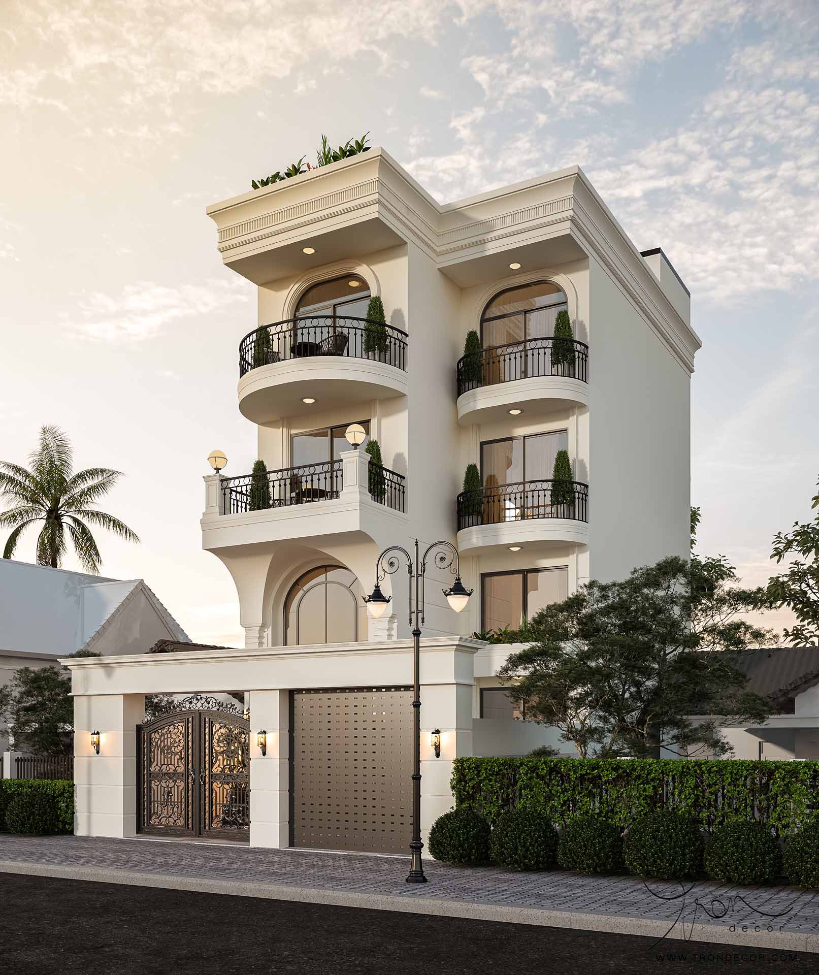 THIẾT KẾ NHÀ PHỐ 500M2