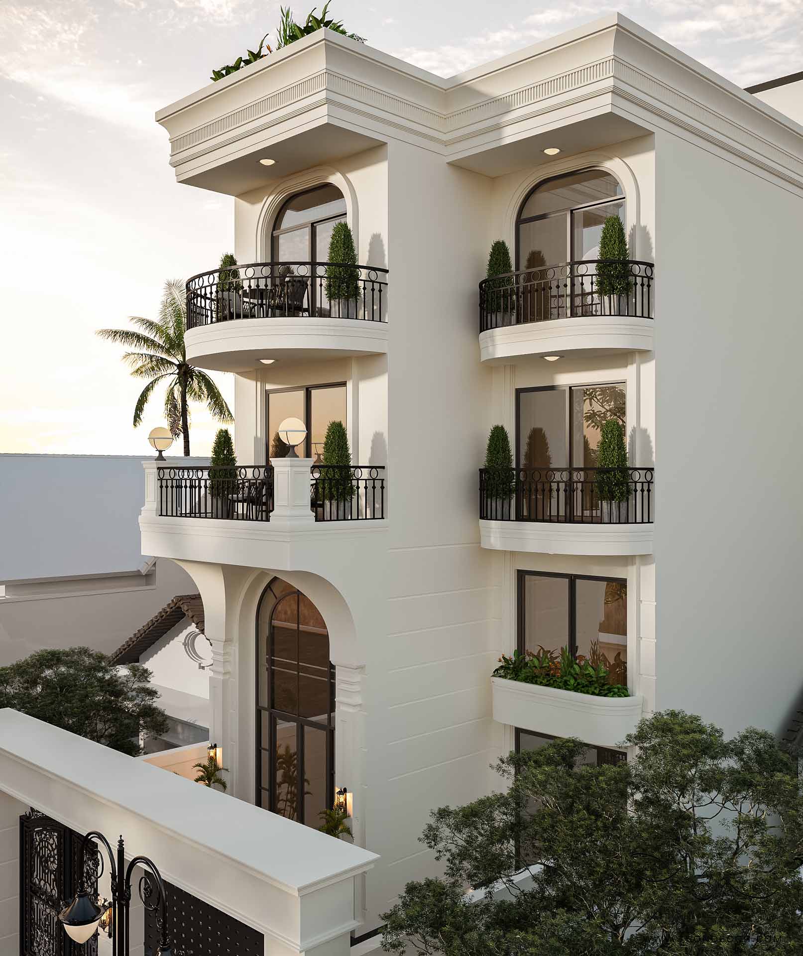 THIẾT KẾ NHÀ PHỐ 500M2