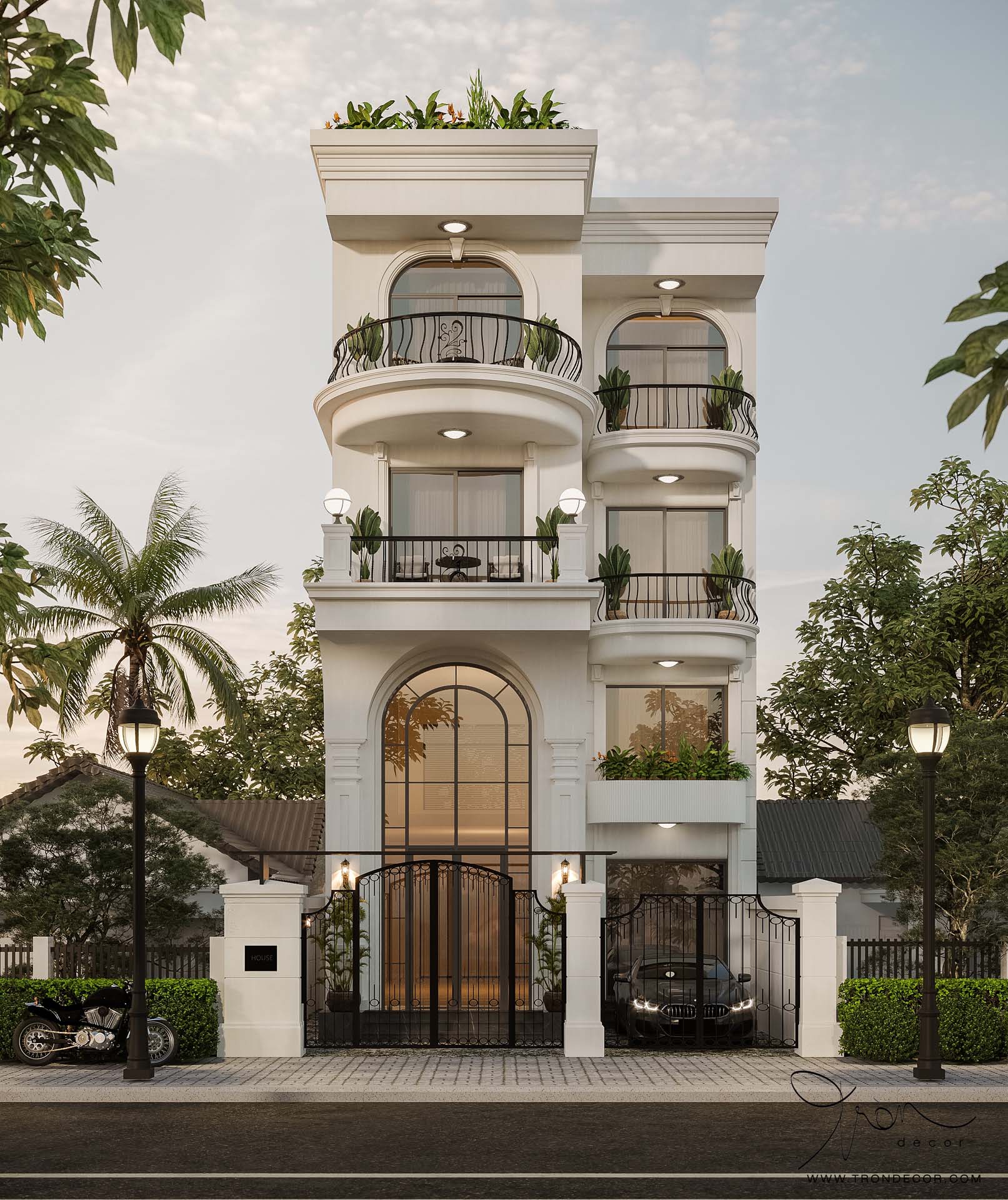 THIẾT KẾ NHÀ PHỐ 500M2