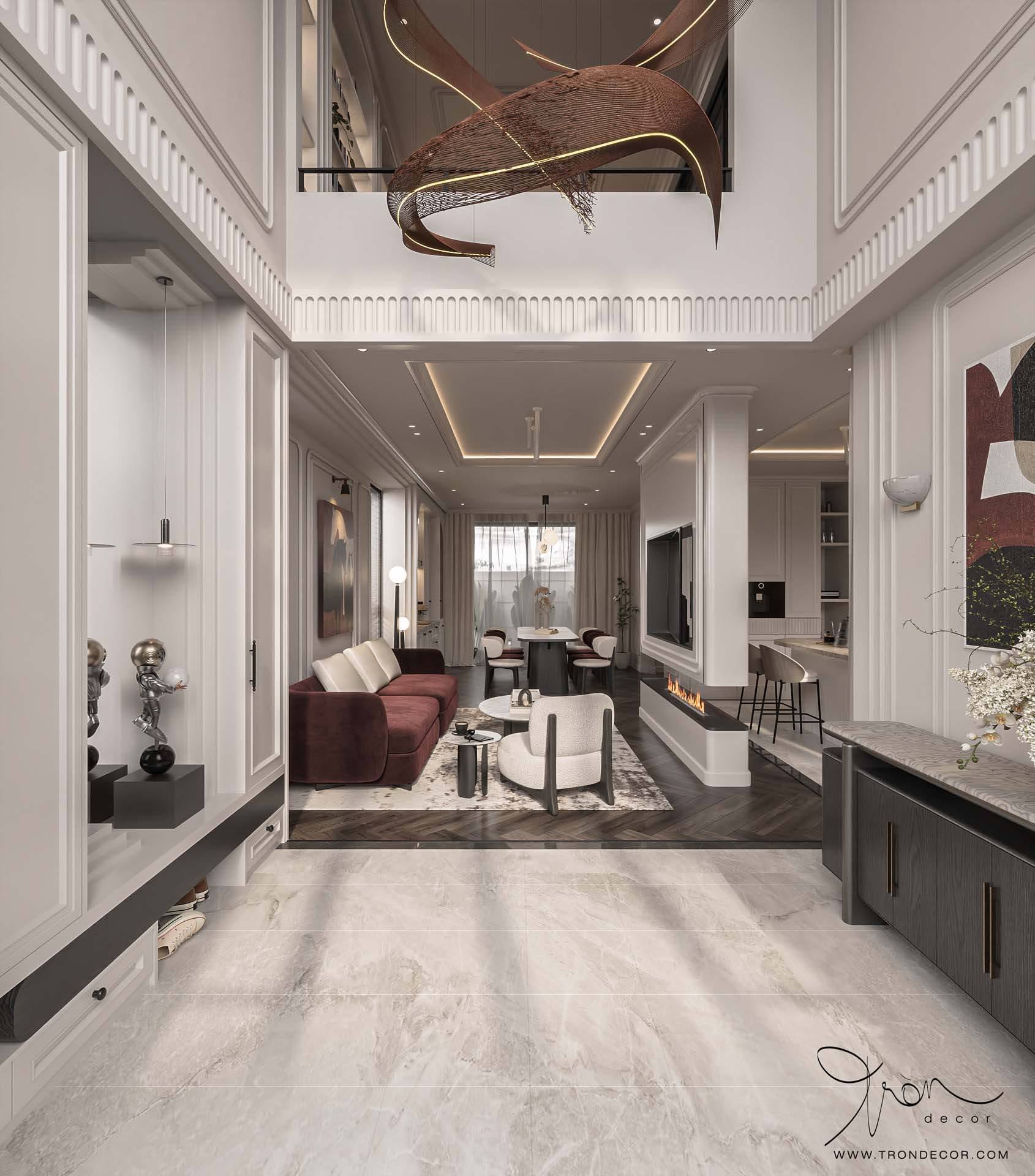 THIẾT KẾ NHÀ PHỐ 500M2