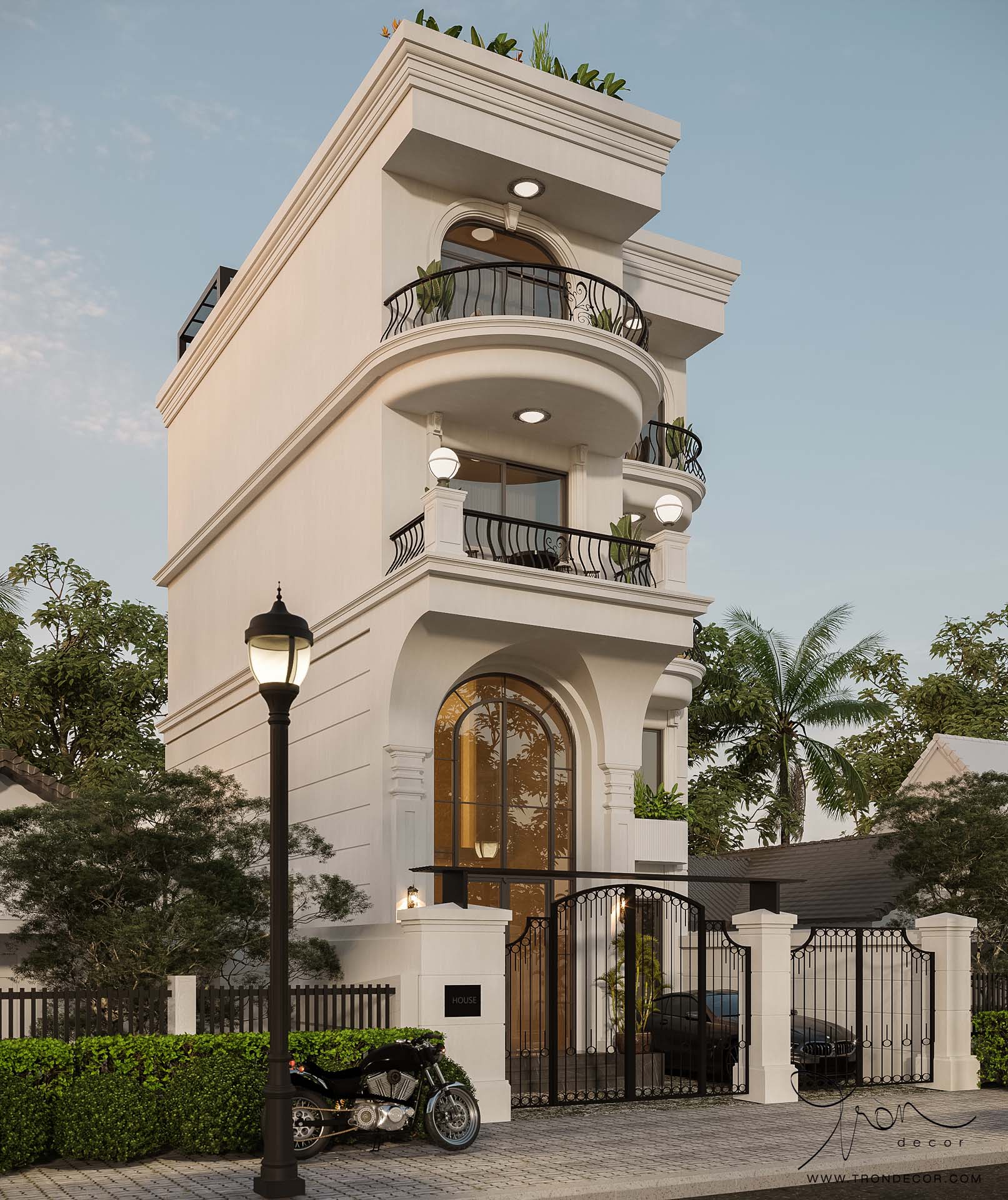 THIẾT KẾ NHÀ PHỐ 500M2