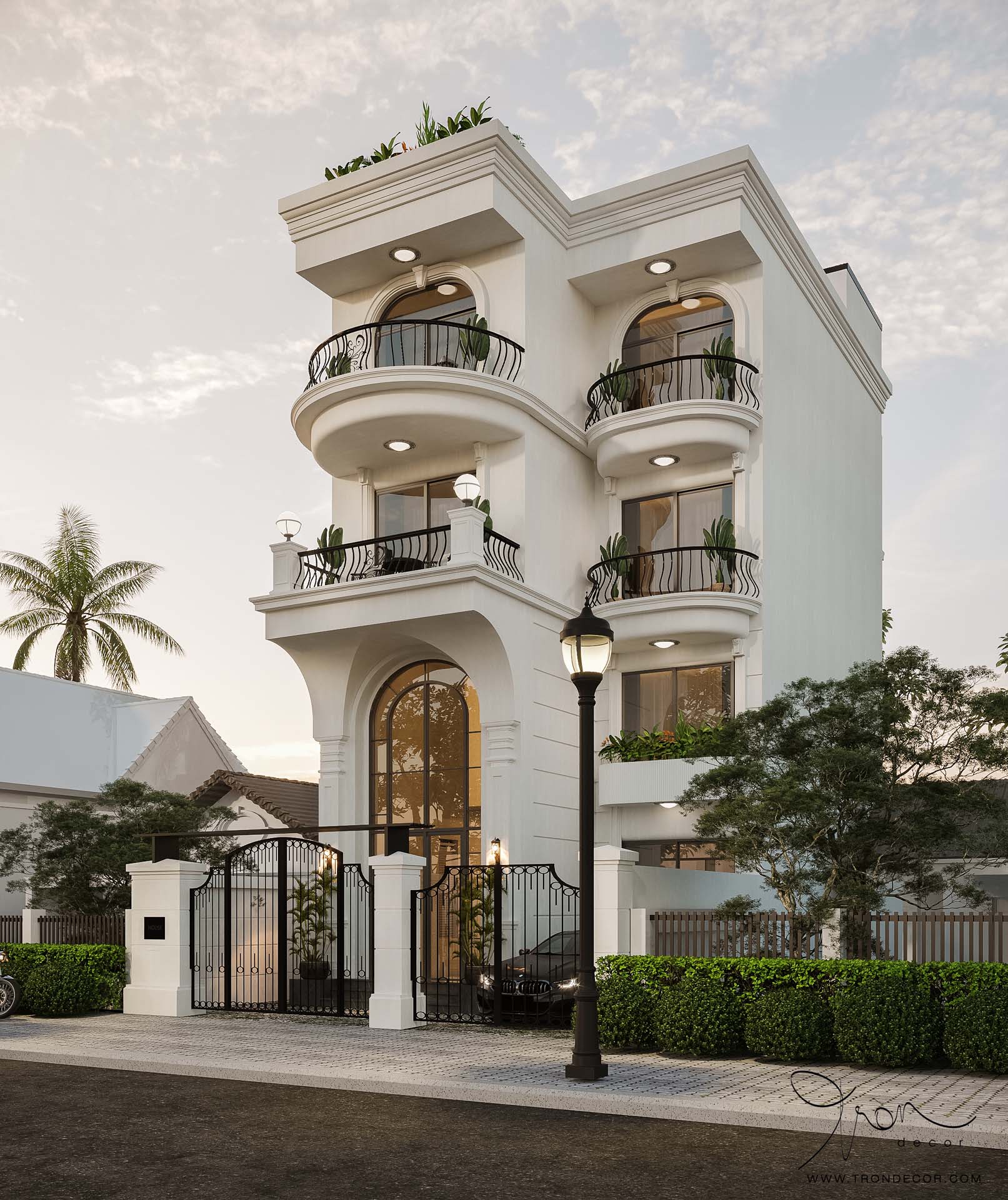THIẾT KẾ NHÀ PHỐ 500M2