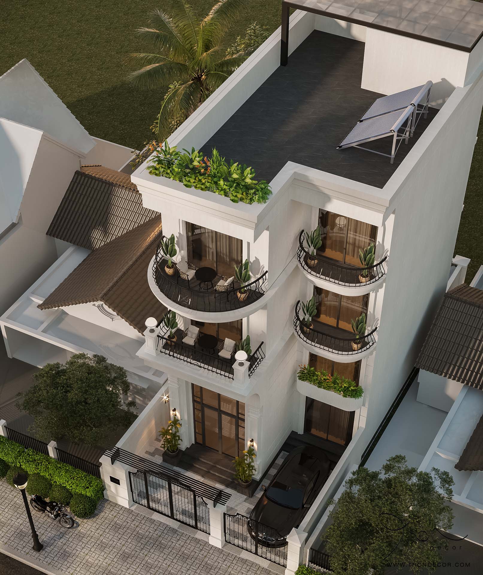 THIẾT KẾ NHÀ PHỐ 500M2