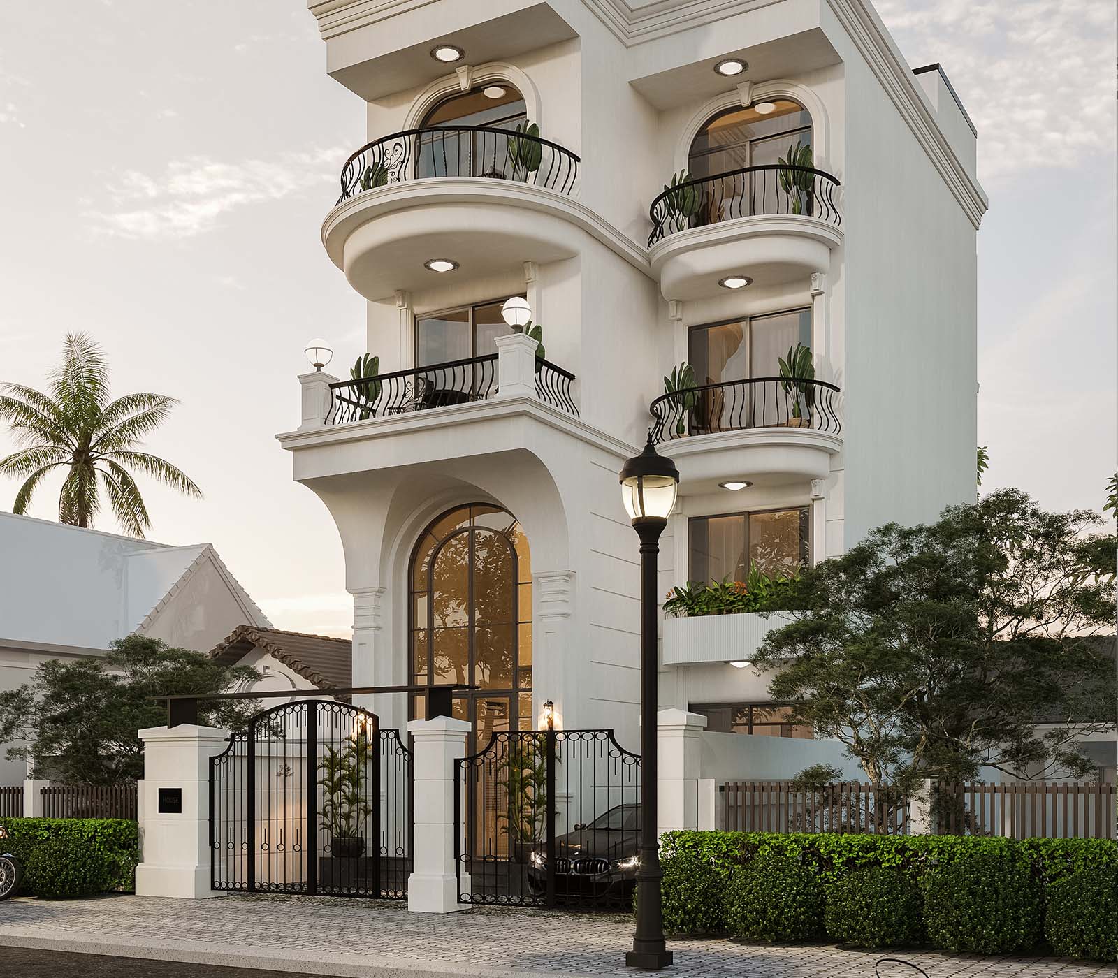 THIẾT KẾ NHÀ PHỐ 500M2