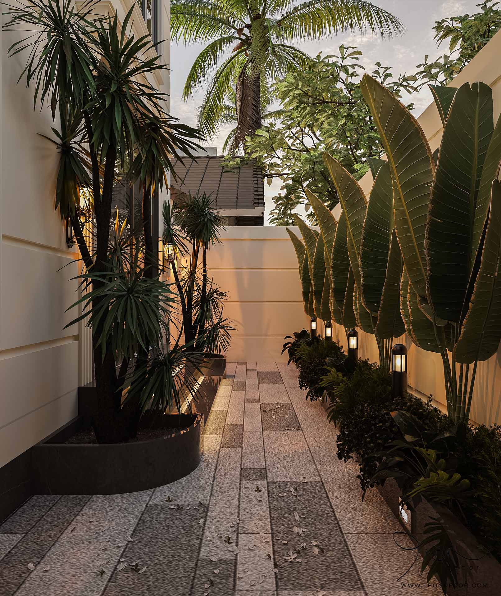 THIẾT KẾ NHÀ PHỐ 500M2