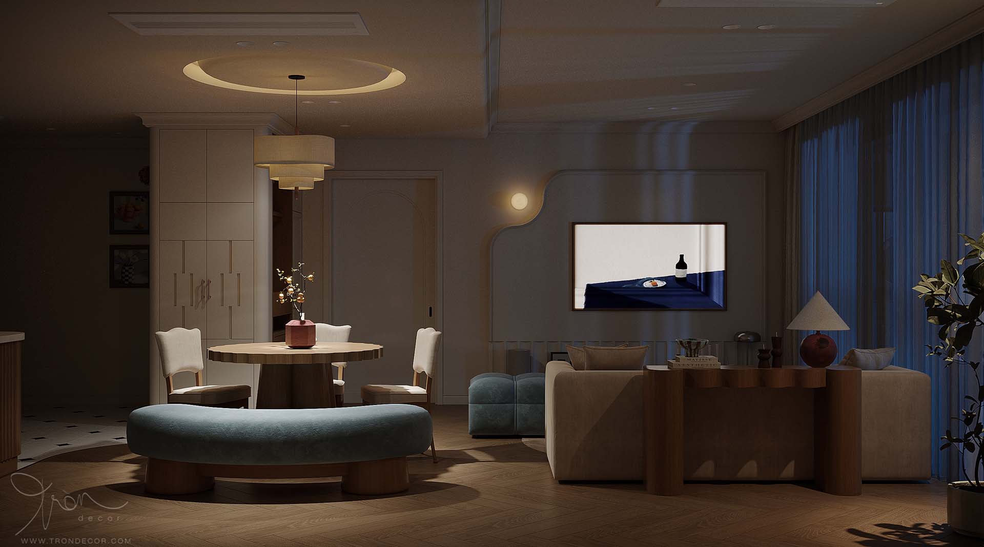 THIẾT KẾ CĂN HỘ 105M2