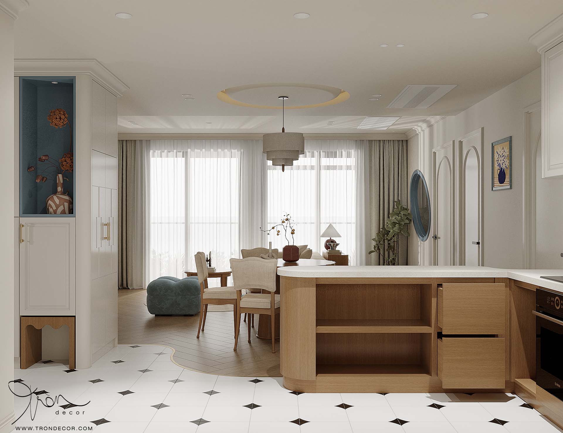 THIẾT KẾ CĂN HỘ 105M2