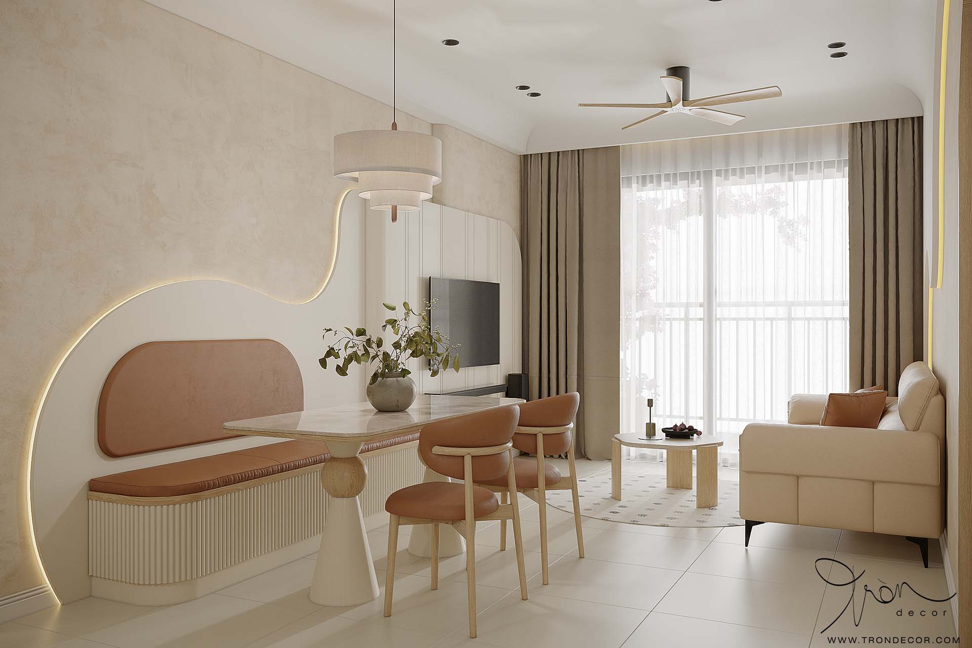 THIẾT KẾ CĂN HỘ 80M2