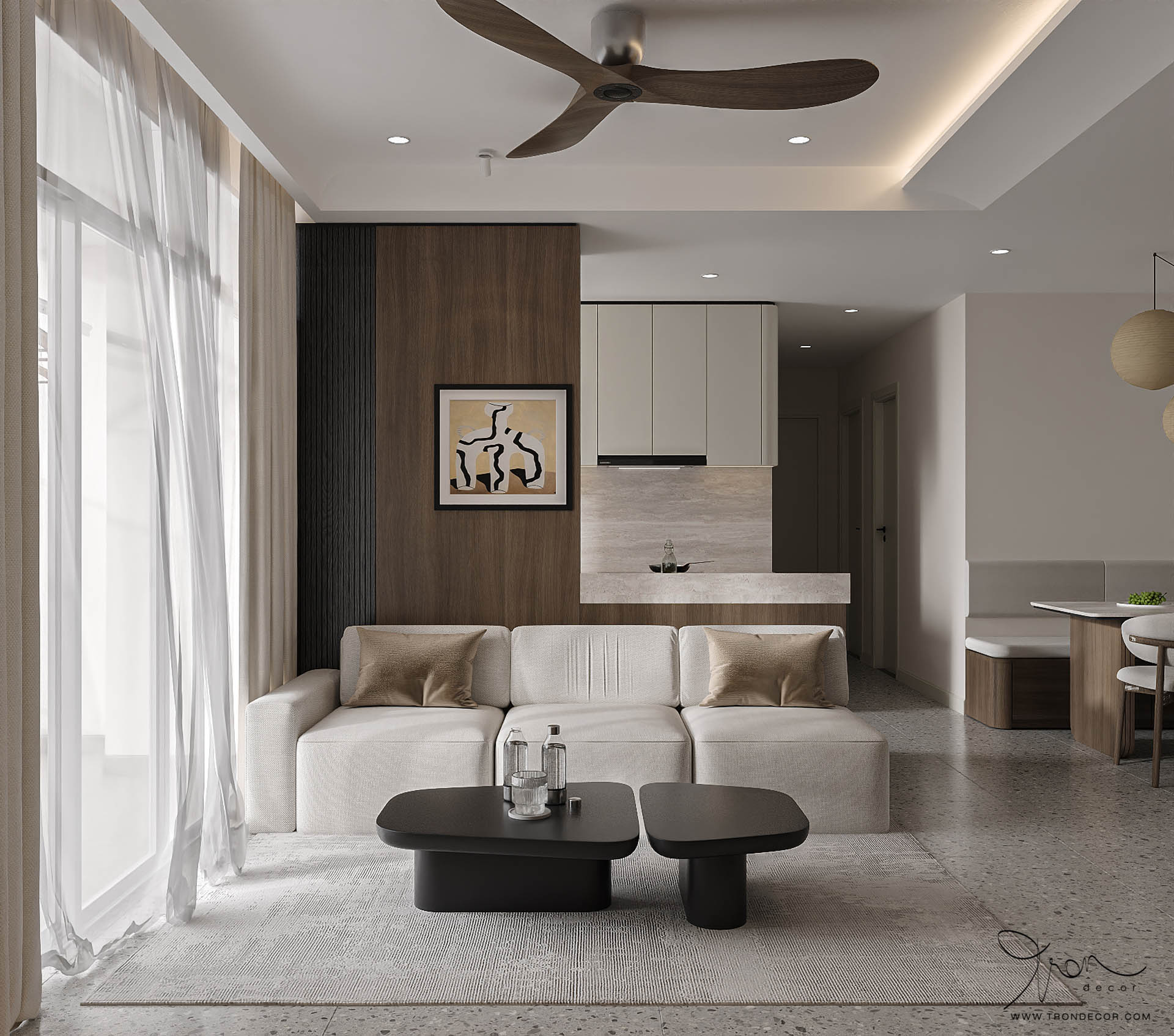 thiết kế căn hộ 85m2