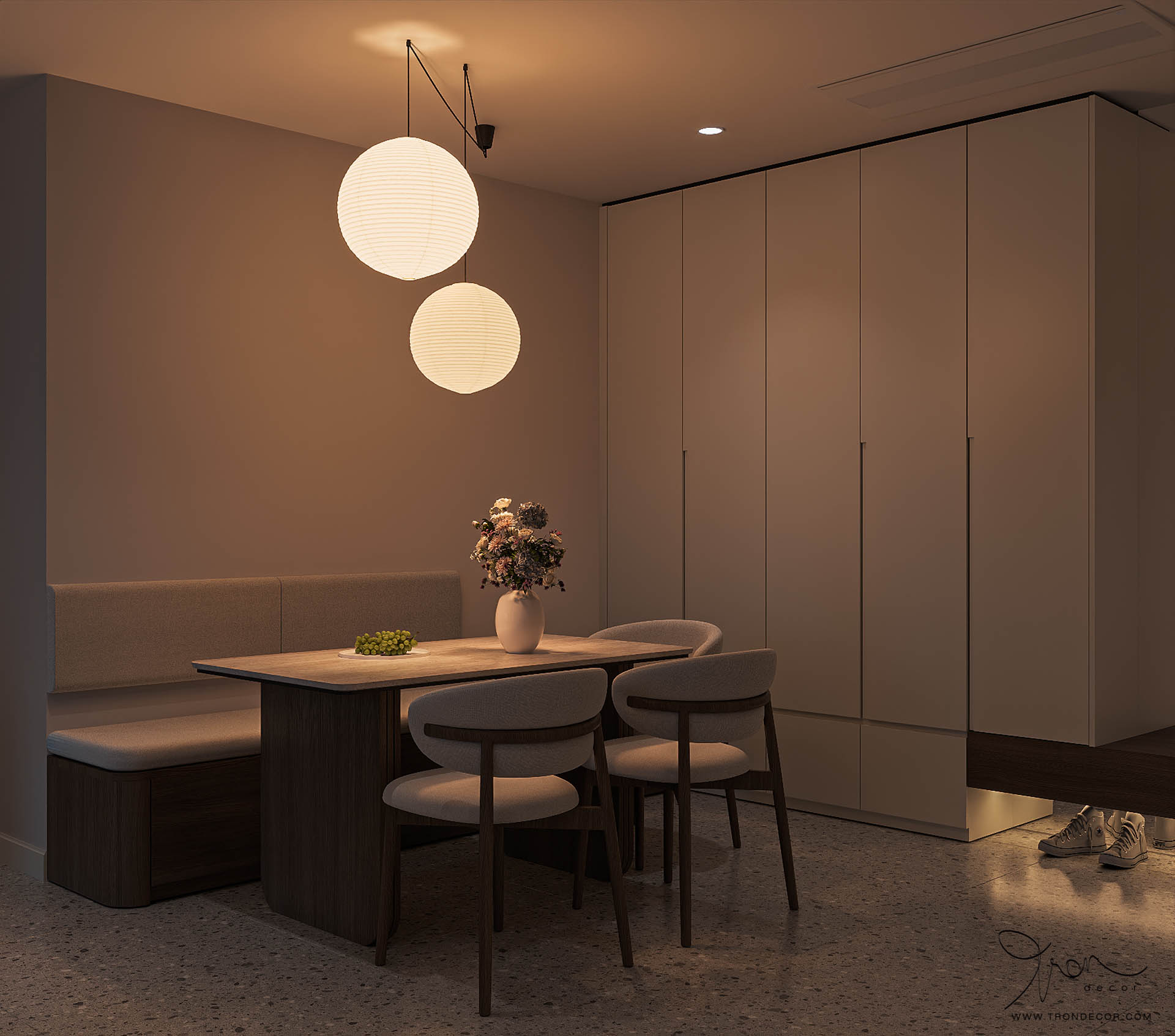 thiết kế căn hộ 85m2
