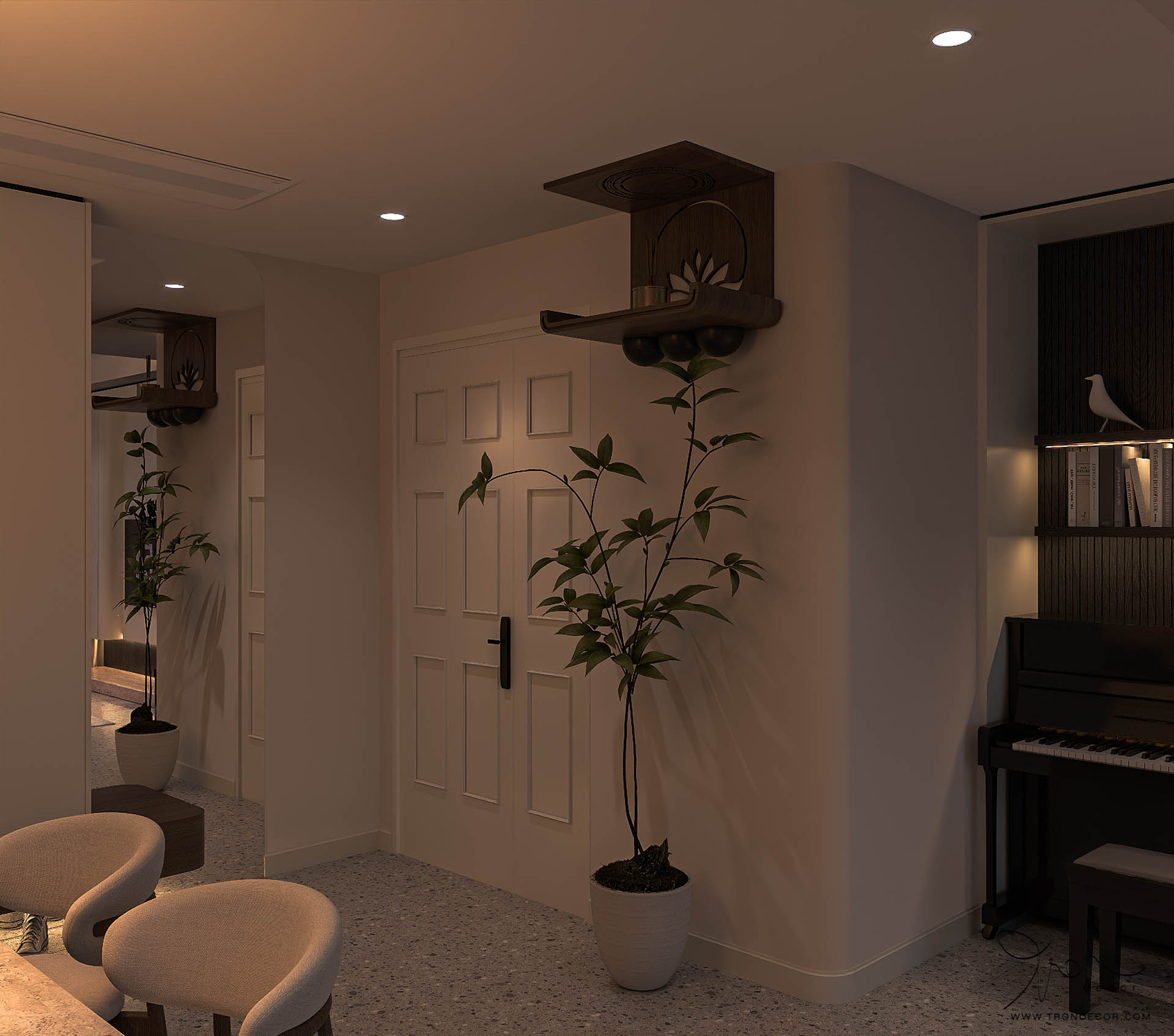 thiết kế căn hộ 85m2