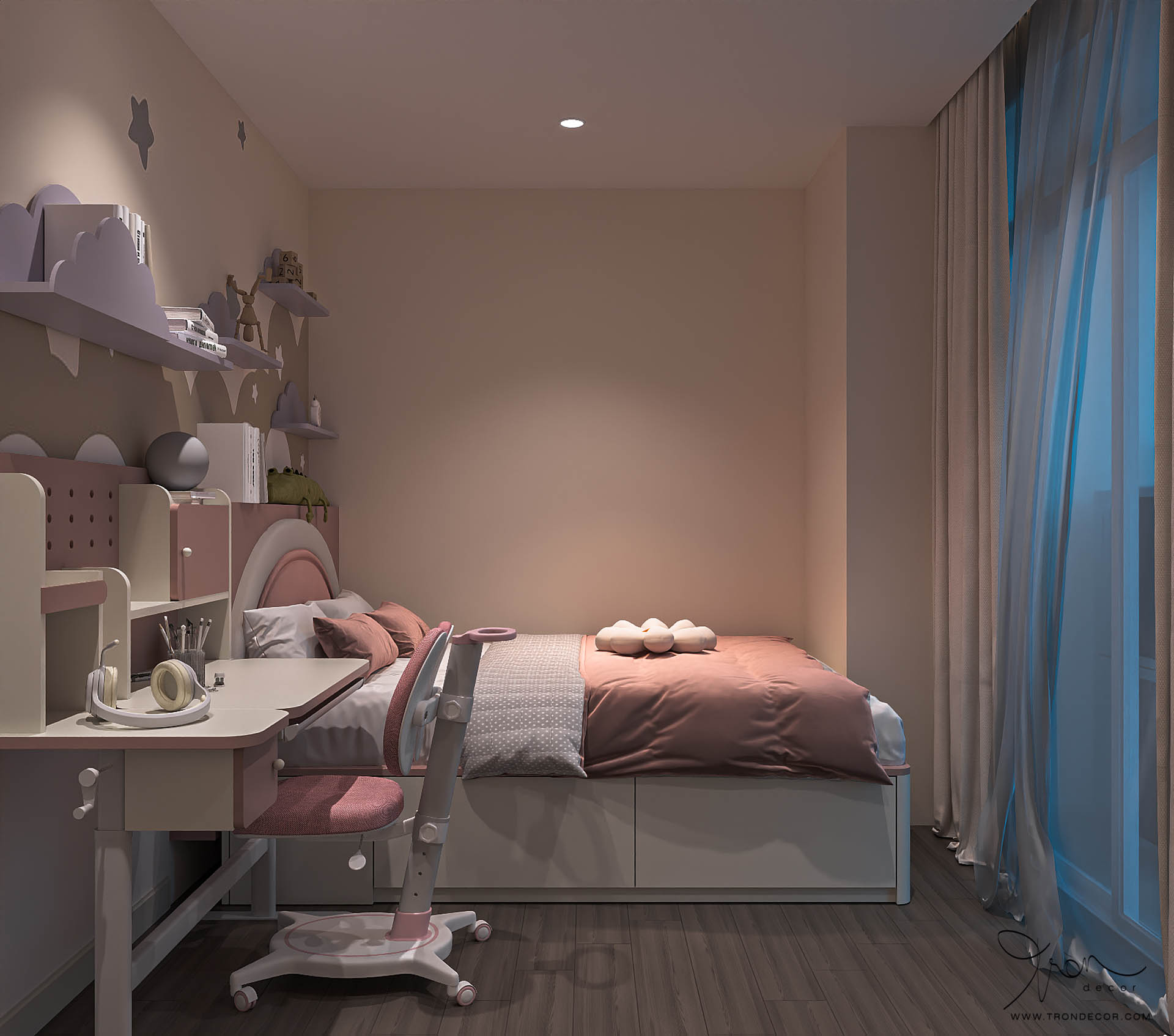 thiết kế căn hộ 85m2