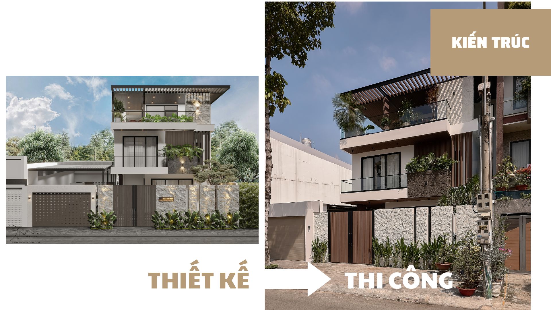 THIẾT KẾ THI CÔNG BIỆT THỰ