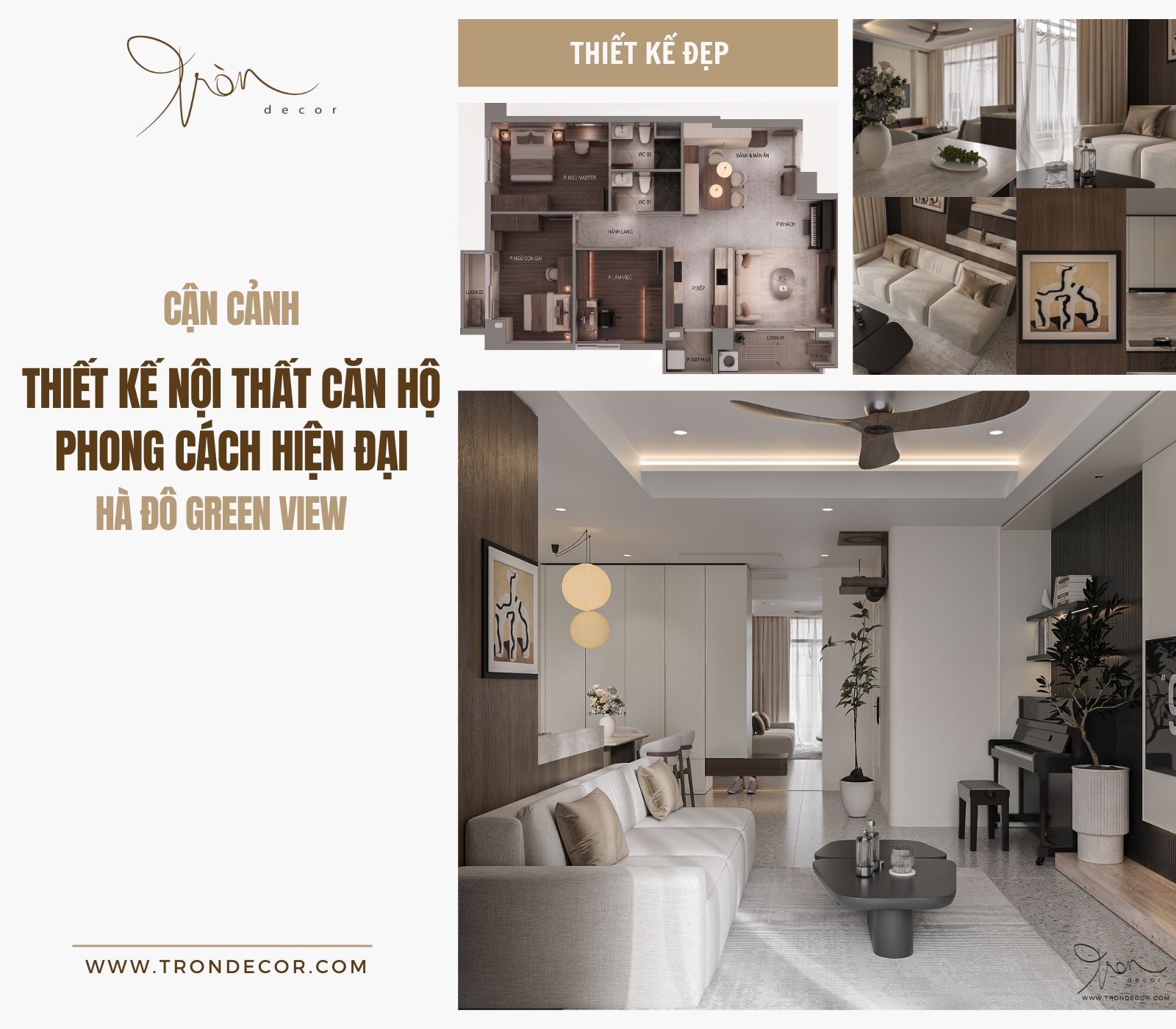 THIẾT KẾ NỘI THẤT CĂN HỘ PHONG CÁCH HIỆN ĐẠI