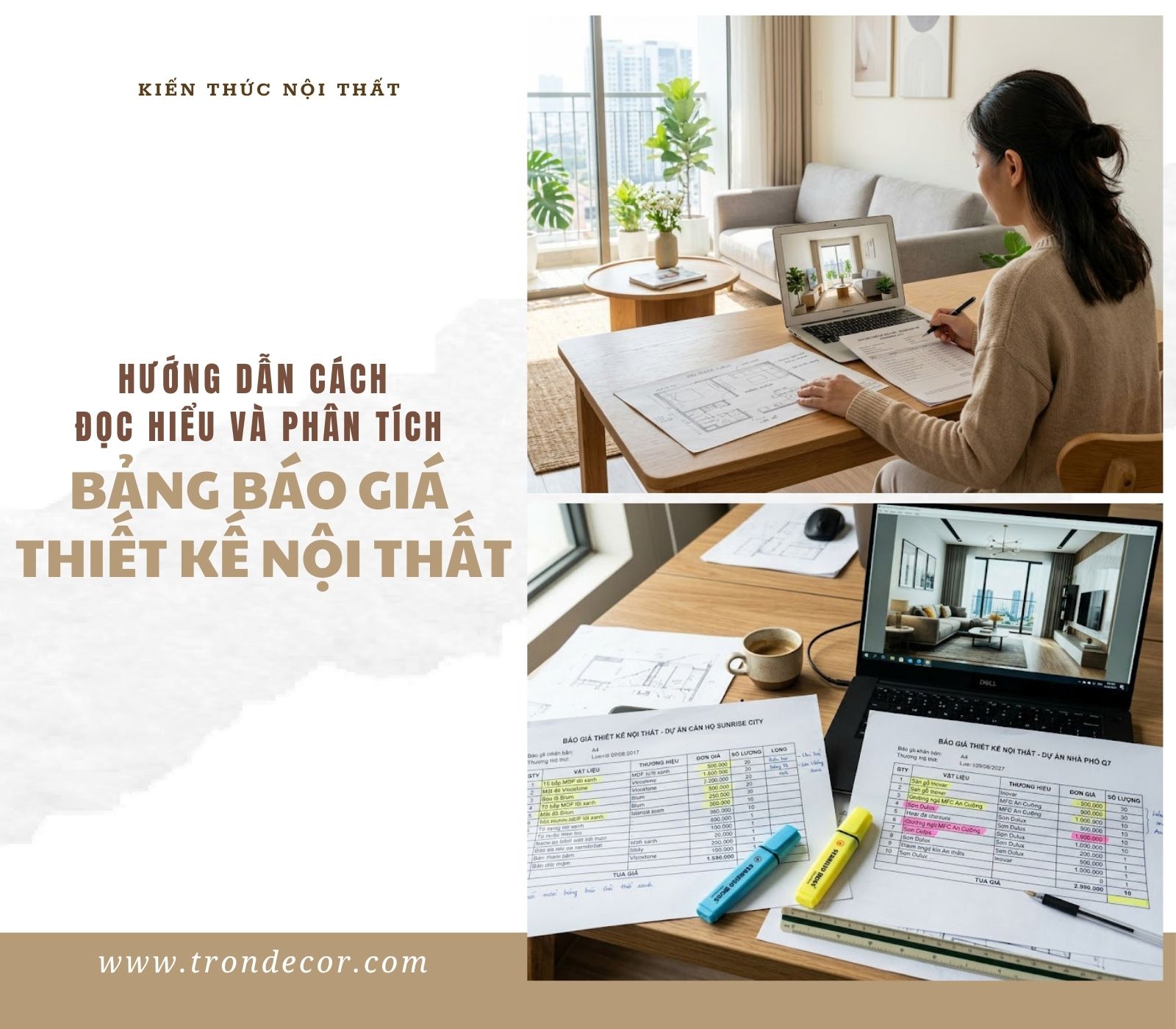 Trang chủ 39 báo giá thiết kế nội thất
