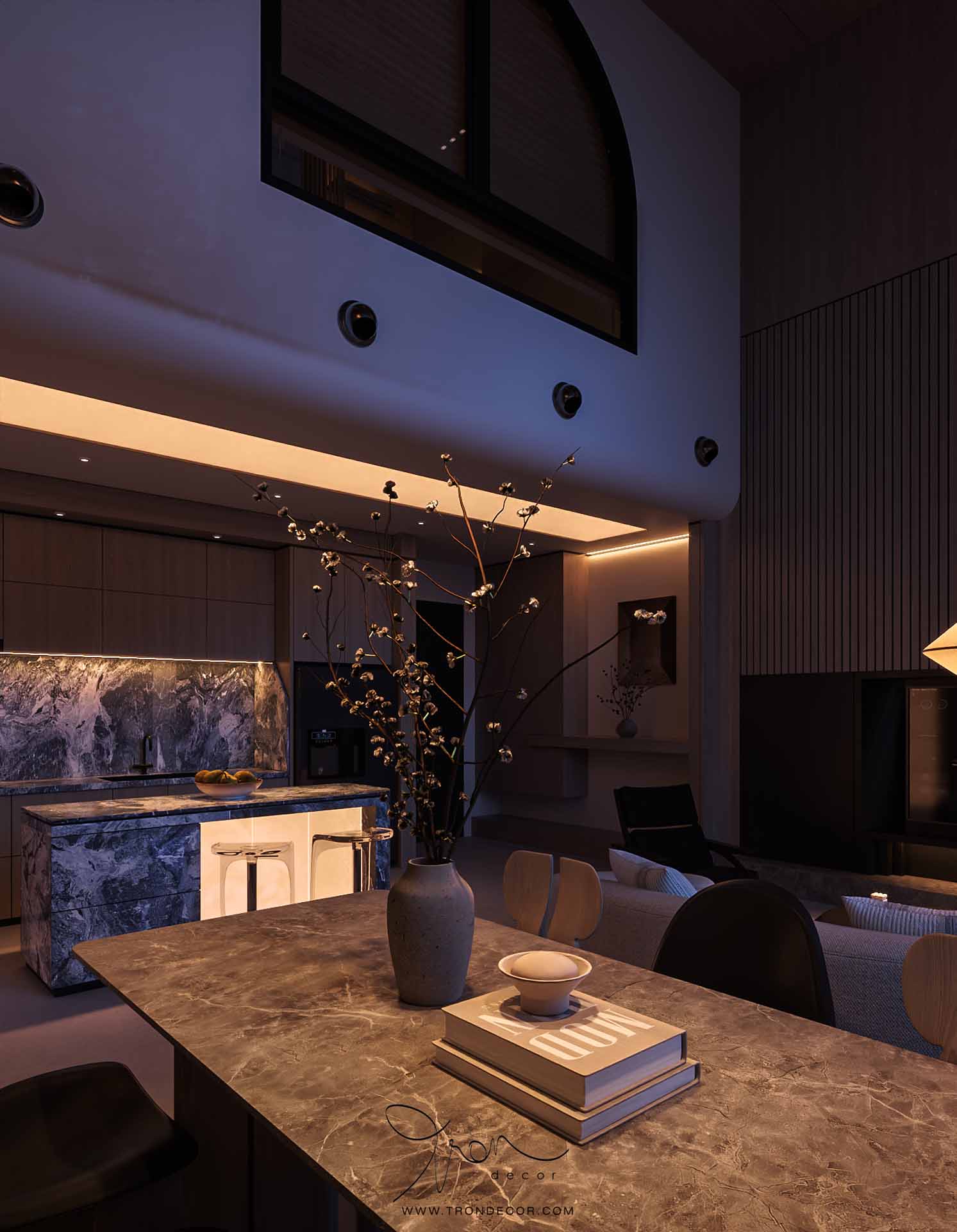 Thiết kế căn hộ duplex 150m2
