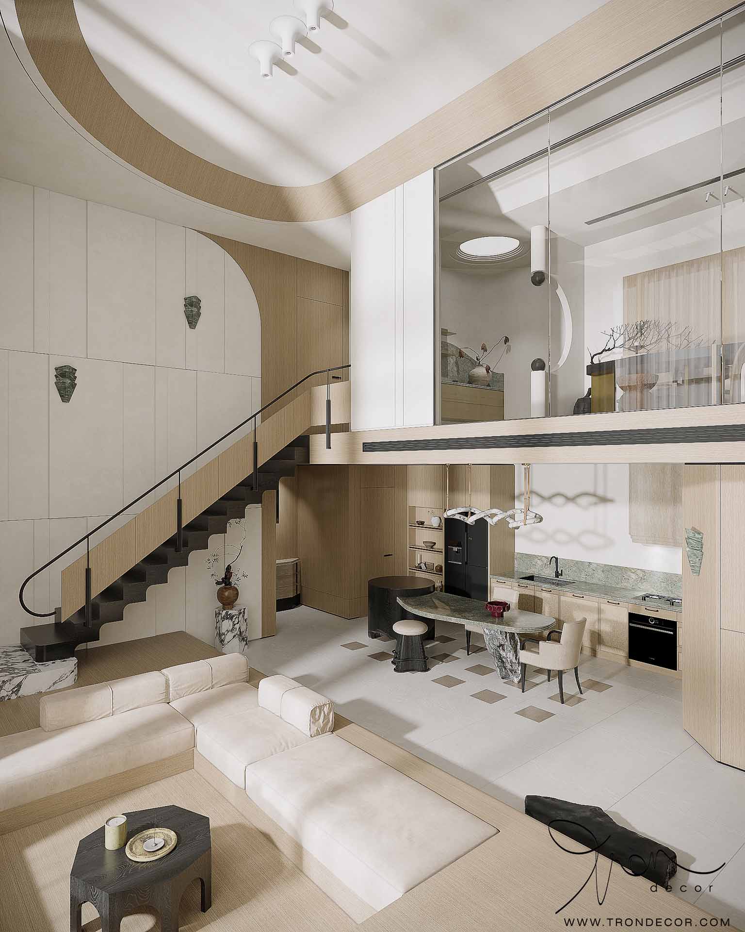 Thiết kế căn hộ Duplex 155m2