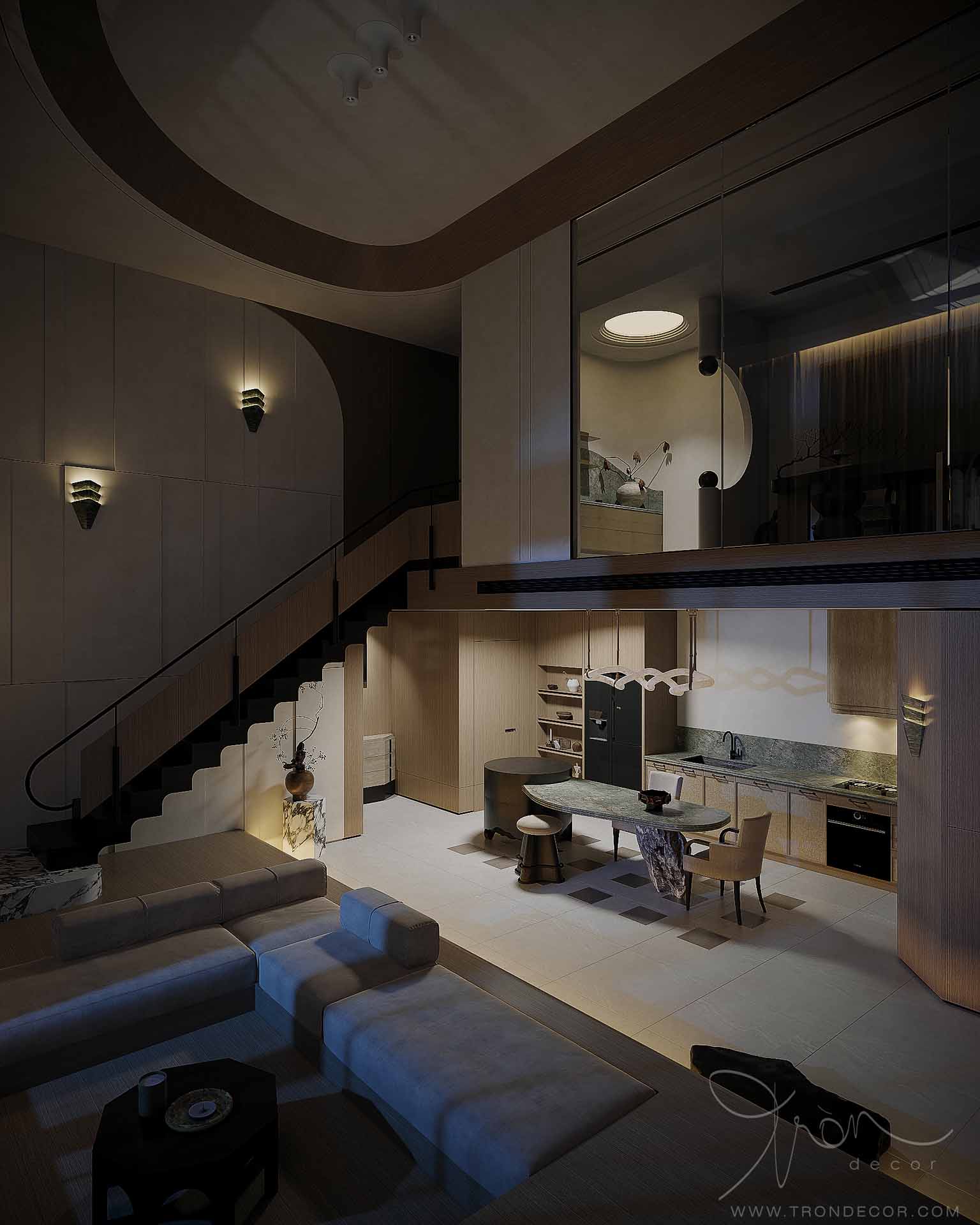 Thiết kế căn hộ Duplex 155m2