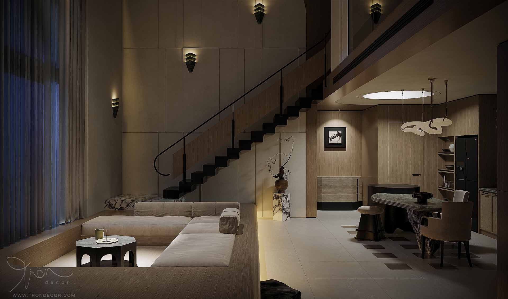 Thiết kế căn hộ Duplex 155m2