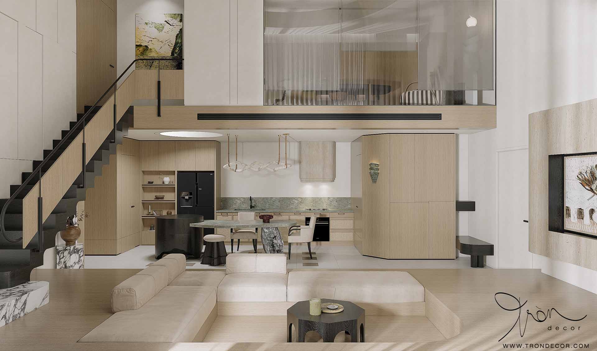 Thiết kế căn hộ Duplex 155m2