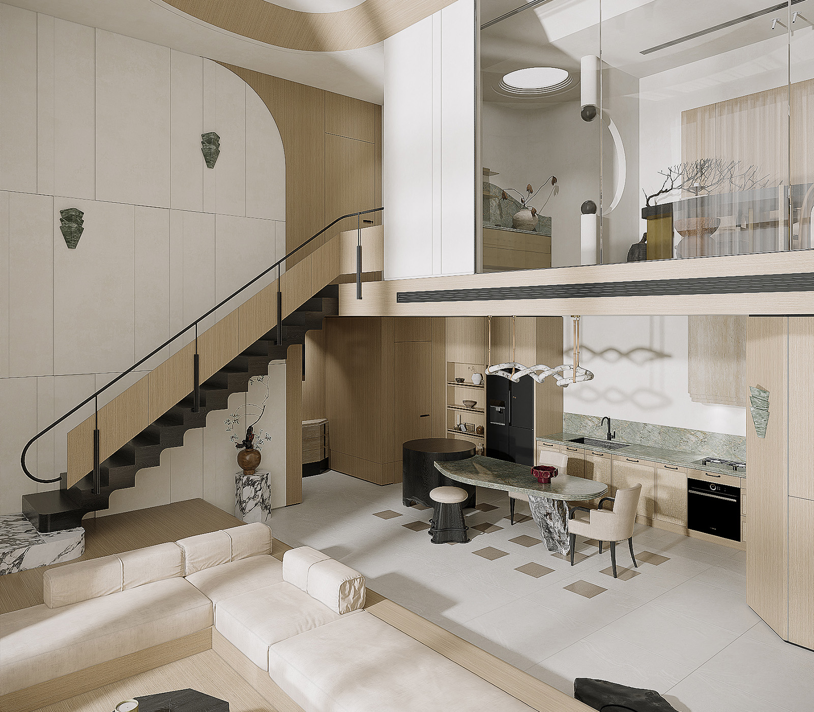 Thiết kế căn hộ Duplex 155m2