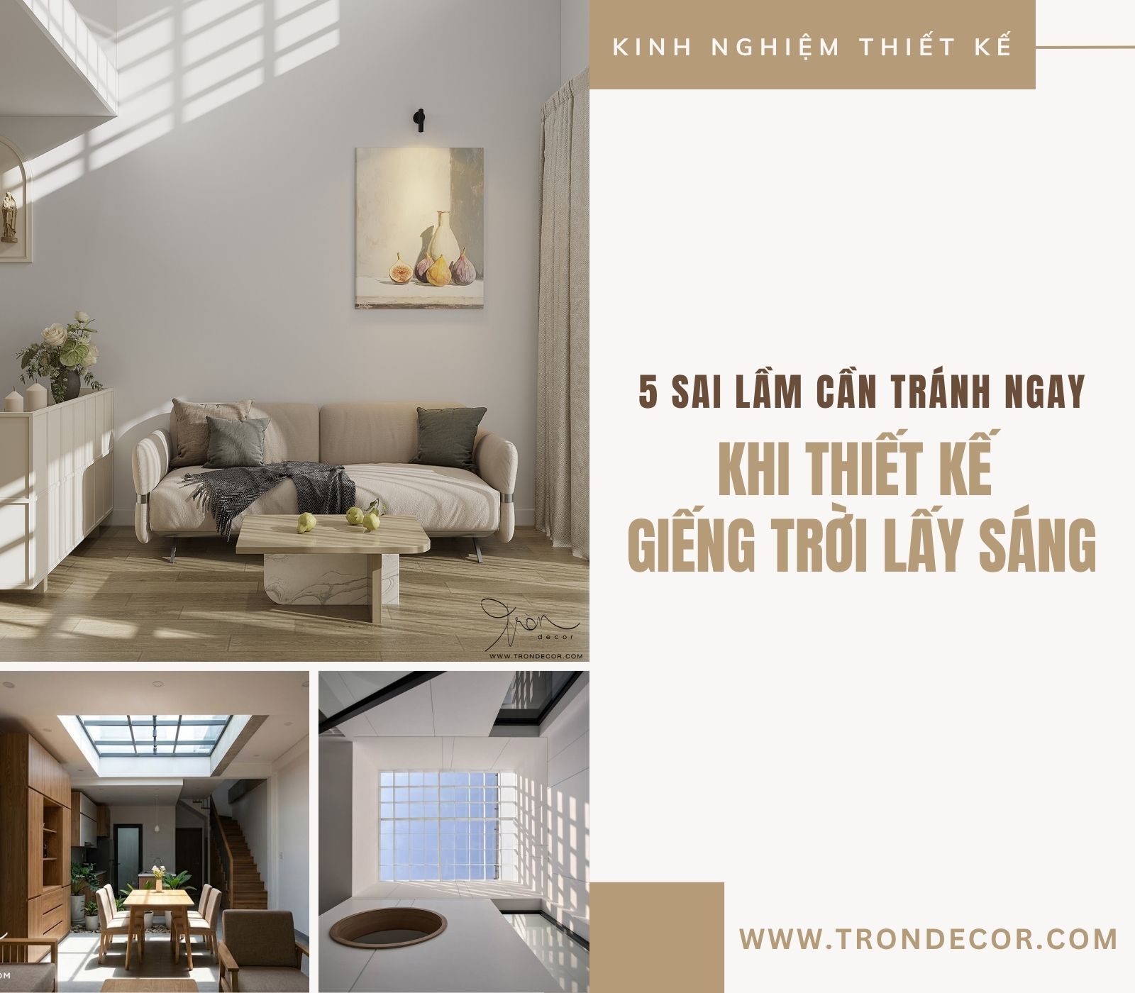 thiết kế giếng trời lấy sáng