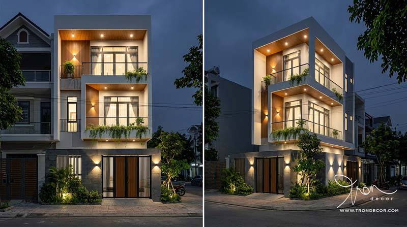 5 NGUYÊN TẮC "VÀNG" TRONG THIẾT KẾ CHIẾU SÁNG MẶT TIỀN BẠN CẦN BIẾT 2 thiết kế chiếu sáng mặt tiền
