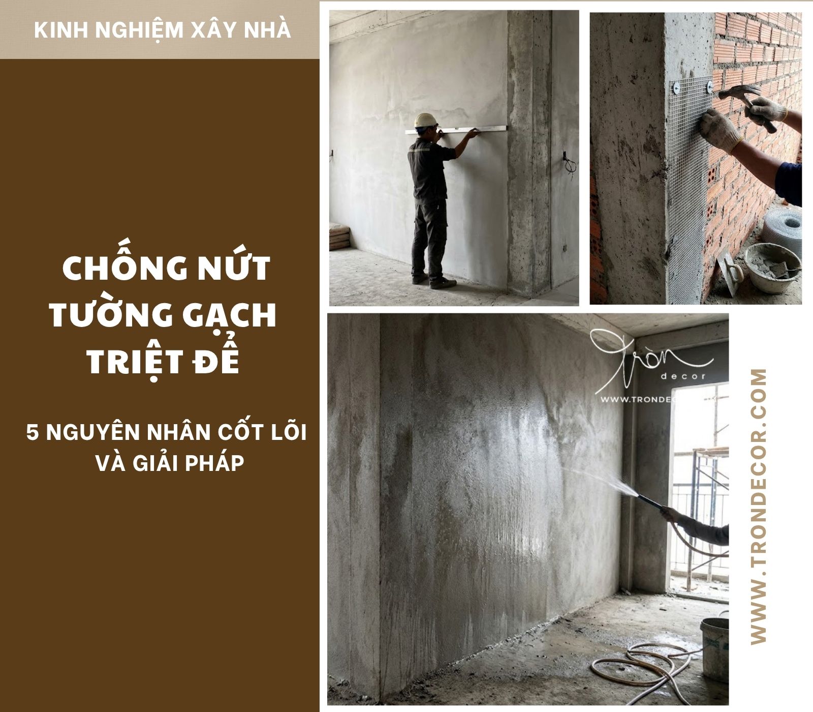 chống nứt tường gạch
