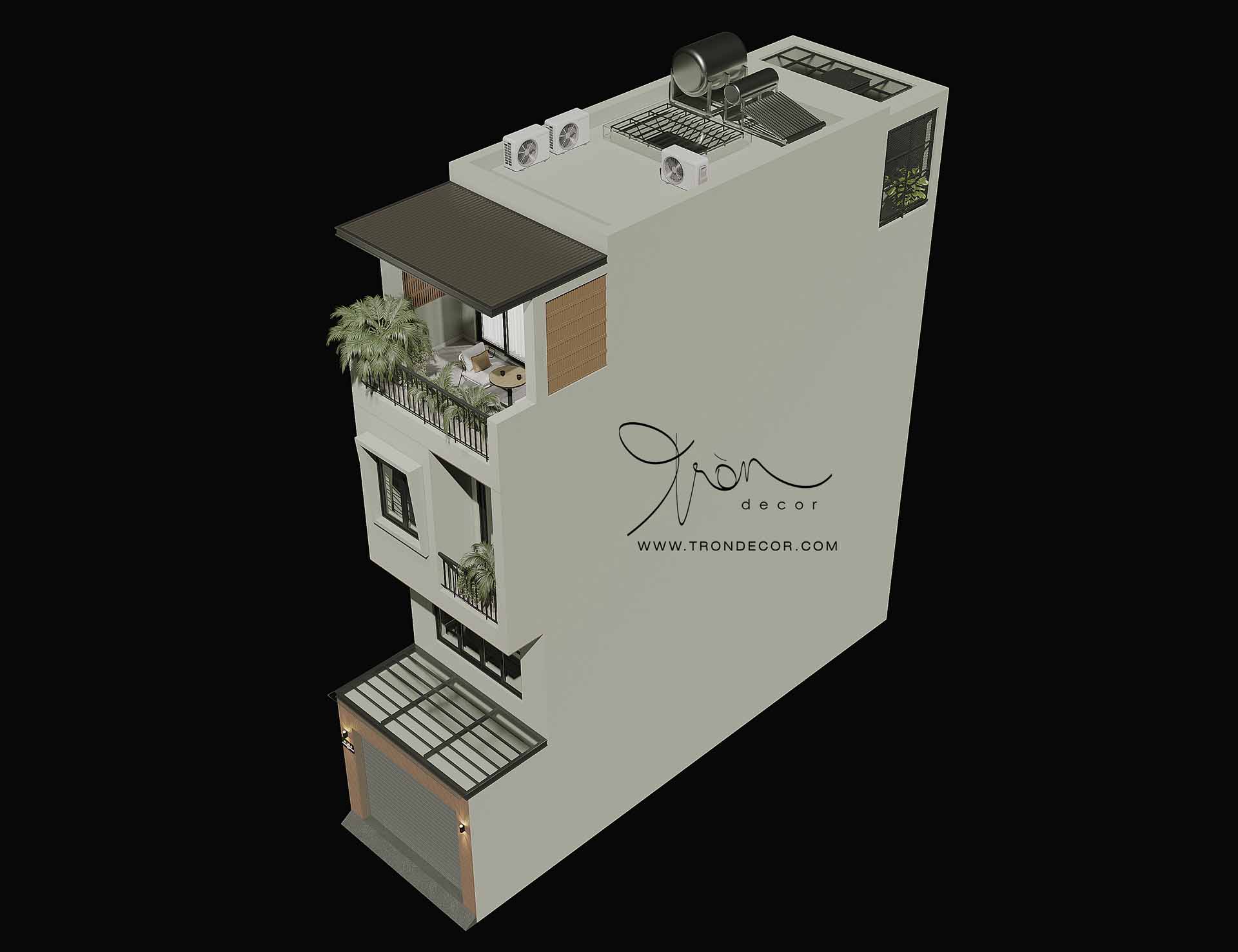 THIẾT KẾ NHÀ PHỐ 190M2