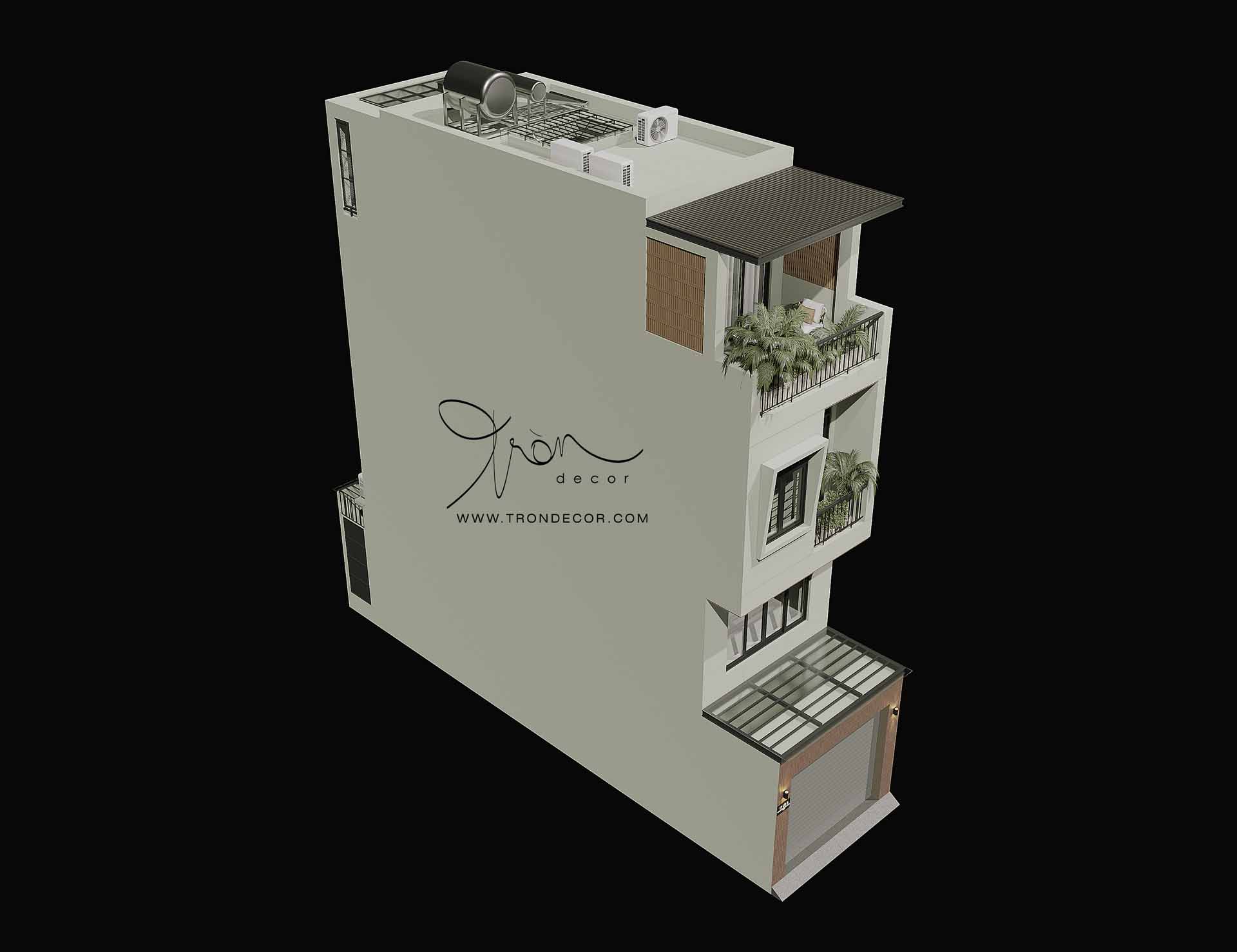 THIẾT KẾ NHÀ PHỐ 190M2